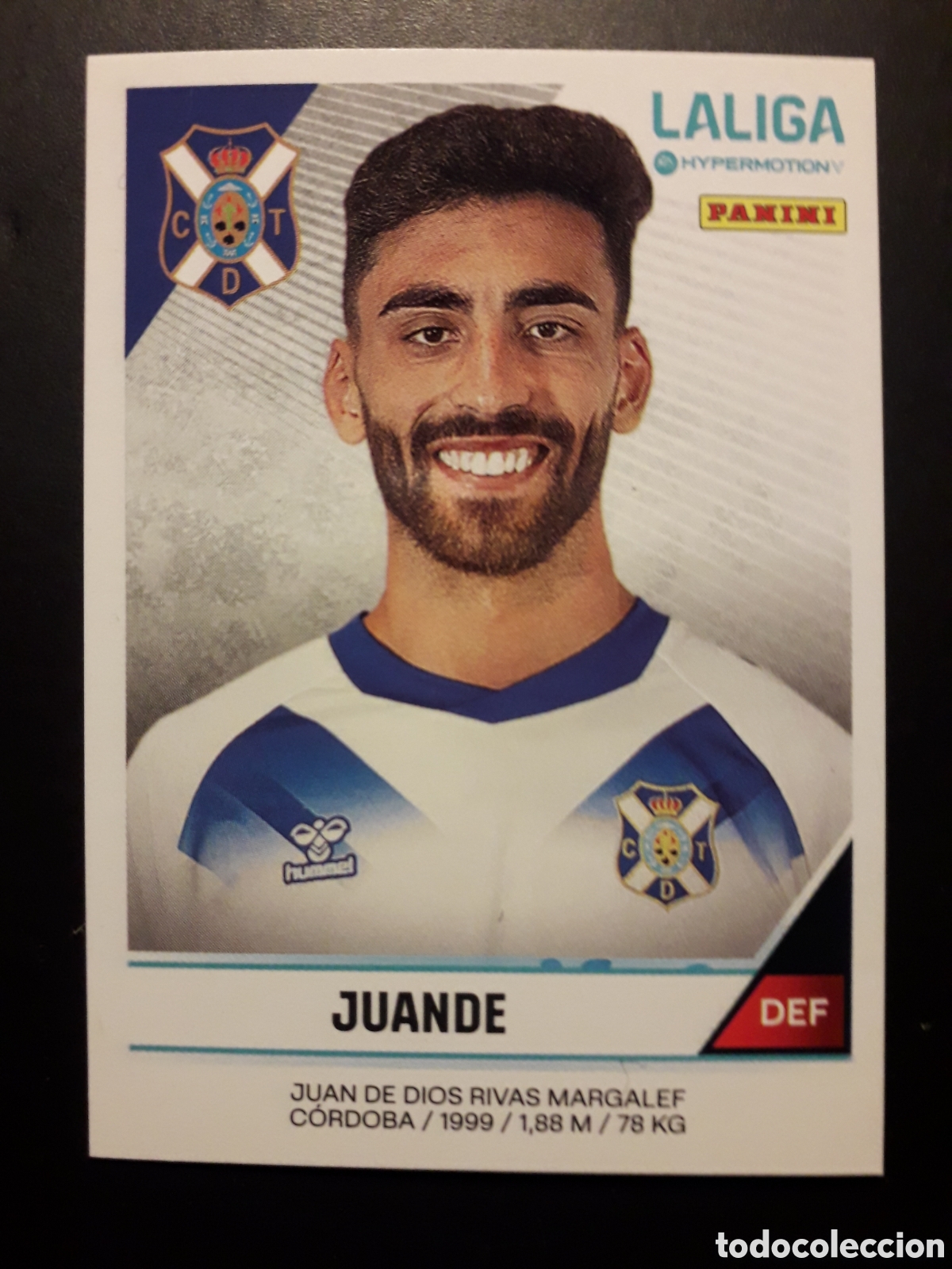 Cartes &agrave; collectionner de Football: JUANDE TENERIFE N&deg; 388 LALIGA HYPERMOTION 24 25 2024 2025 PANINI SIN PEGAR PEDIDO M&Iacute;NIMO 3&euro;