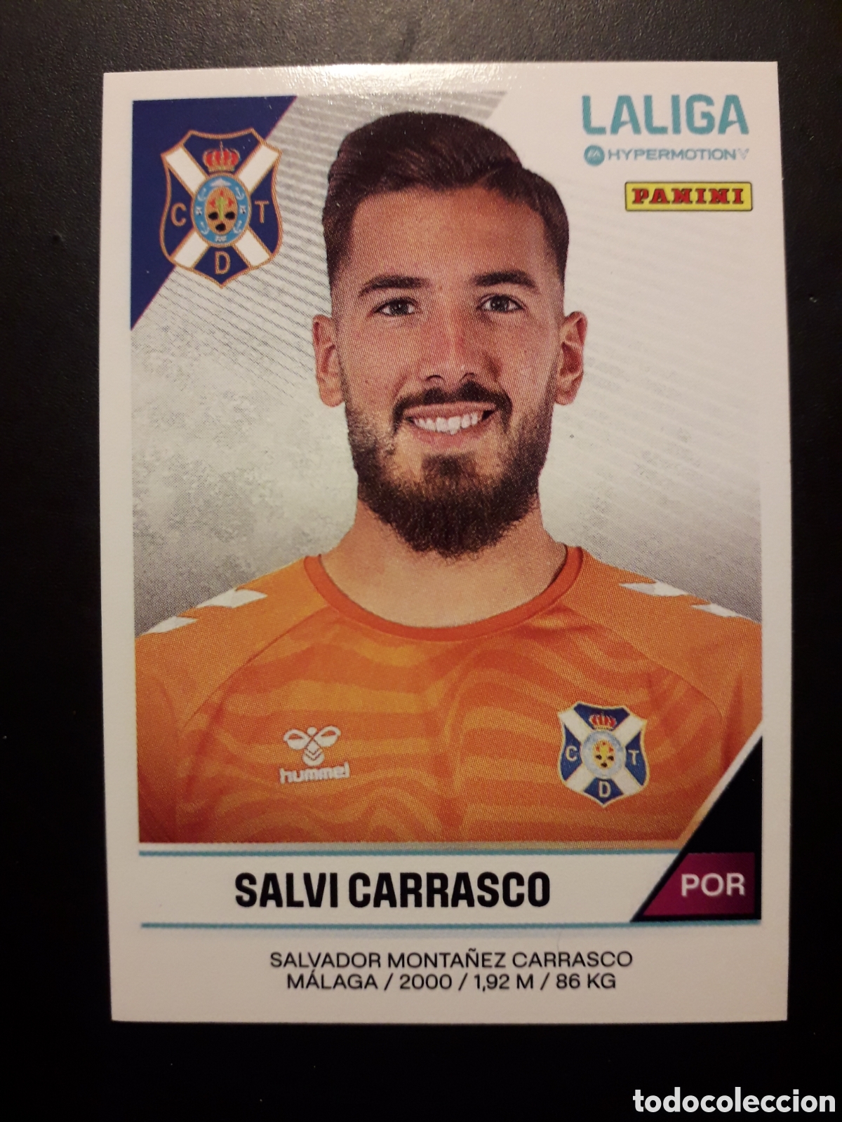 Cartes &agrave; collectionner de Football: SALVI CARRASCO TENERIFE N&deg; 384 LALIGA HYPERMOTION 24 25 2024 2025 PANINI SIN PEGAR PEDIDO M&Iacute;NIMO 3&euro;.