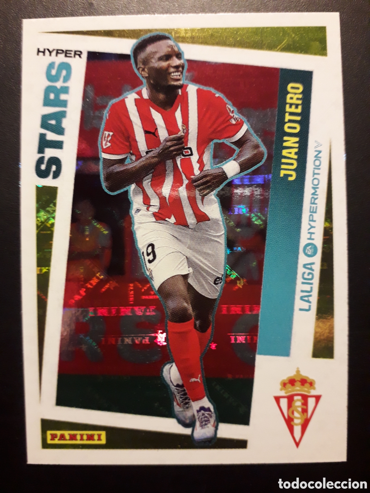Cartes &agrave; collectionner de Football: JUAN OTERO SP GIJ&Oacute;N N&deg; 438 HYPER STARS LALIGA HYPERMOTION 24 25 2024 2025 PANINI PEDIDO M&Iacute;NIMO 3&euro;