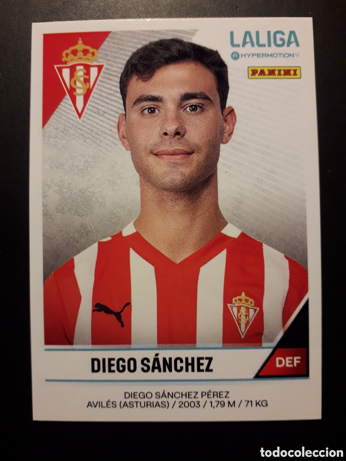 Cartes &agrave; collectionner de Football: DIEGO S&Aacute;NCHEZ SP GIJ&Oacute;N N&deg; 370B LALIGA HYPERMOTION 24 25 2024 2025 PANINI SIN PEGAR PEDIDO M&Iacute;NIMO 3&euro;.