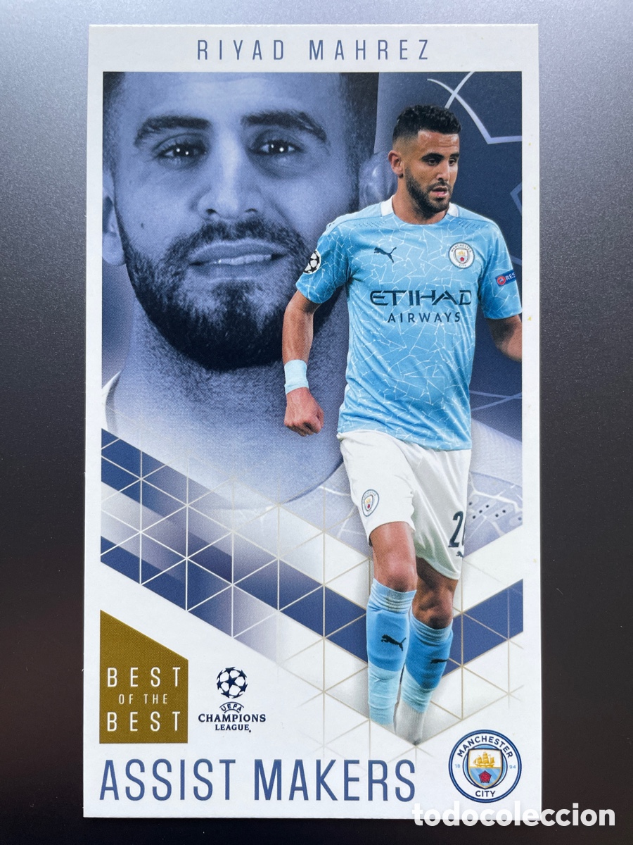 Cromos de Futebol: Mahrez 38 Assist Makers Best of the Best UCL 2020-21 Manchester City