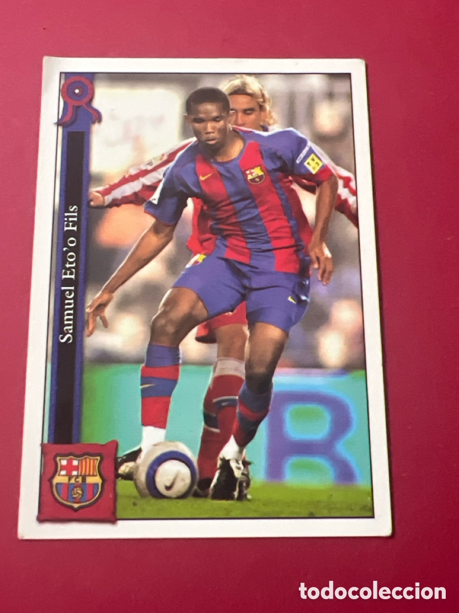 Figurine di Calcio: A1128. 24 Eto'o Mundicromo Liga 2005/2006