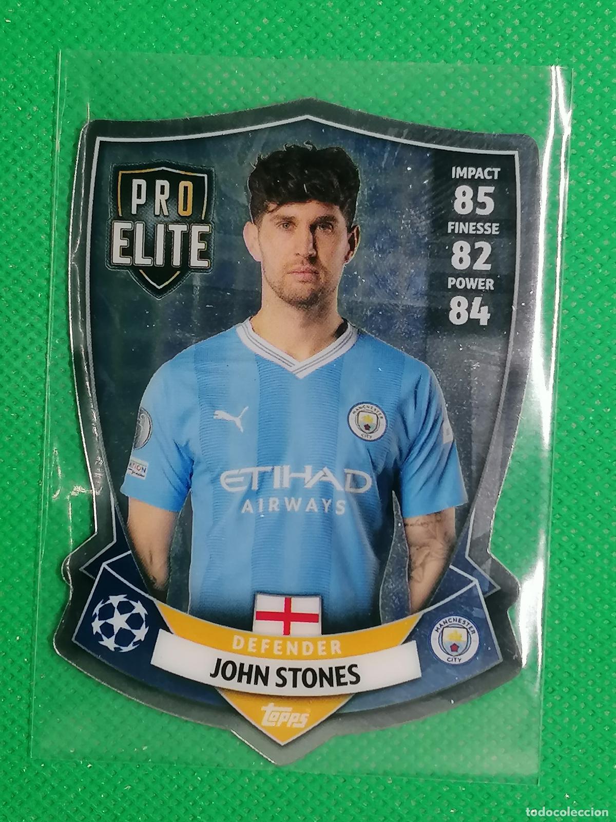 Cromos de F&uacute;tbol: SH 1 SH1 JOHN STONES MANCHESTER UNITED PRO ELITE SHIELD ⚽ TOPPS MATCH ATTAX 2023 2024 23 24 ⚽