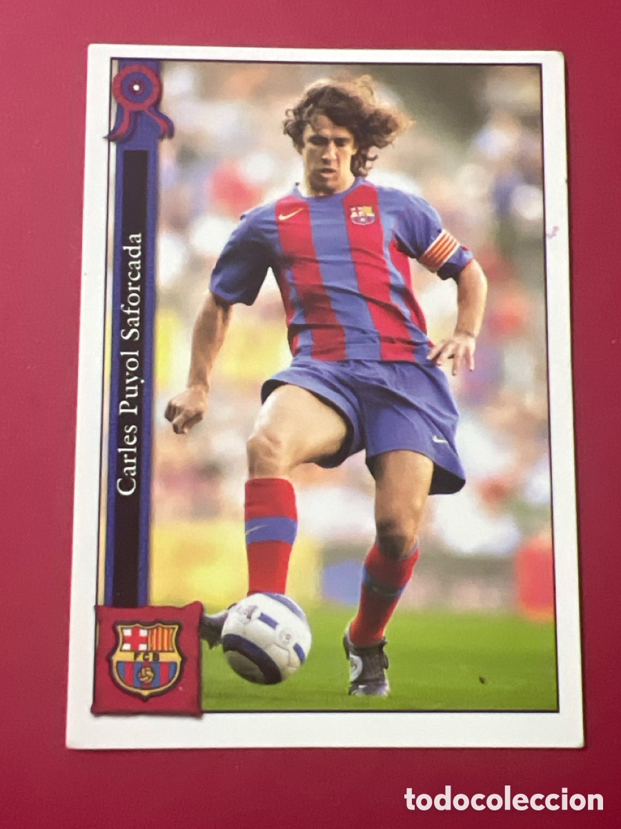 Football Stickers: A1130. N&deg; 10 Puyol Mundicromo 2005/2006