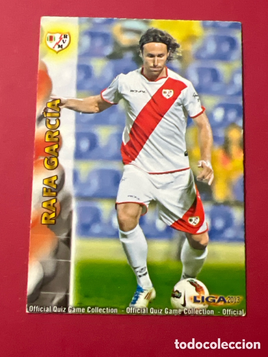 Football Stickers: A1267. 0386 386 RAFA GARCIA - RAYO VALLECANO OFFICIAL QUIZ GAME COLLECTION 2013 MUNDICROMO 13