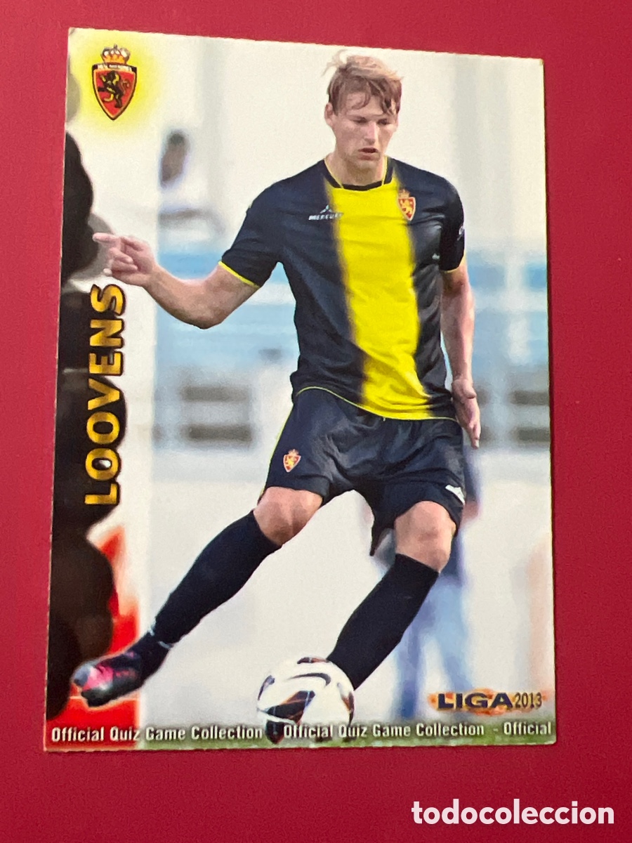 Fu&szlig;ball-Sticker: A1283. CROMO - N&ordm; 0663 - LOOVENS - REAL ZARAGOZA - QUIZ GAME LIGA 2013 (2012 / 2013) - MUNDICROMO