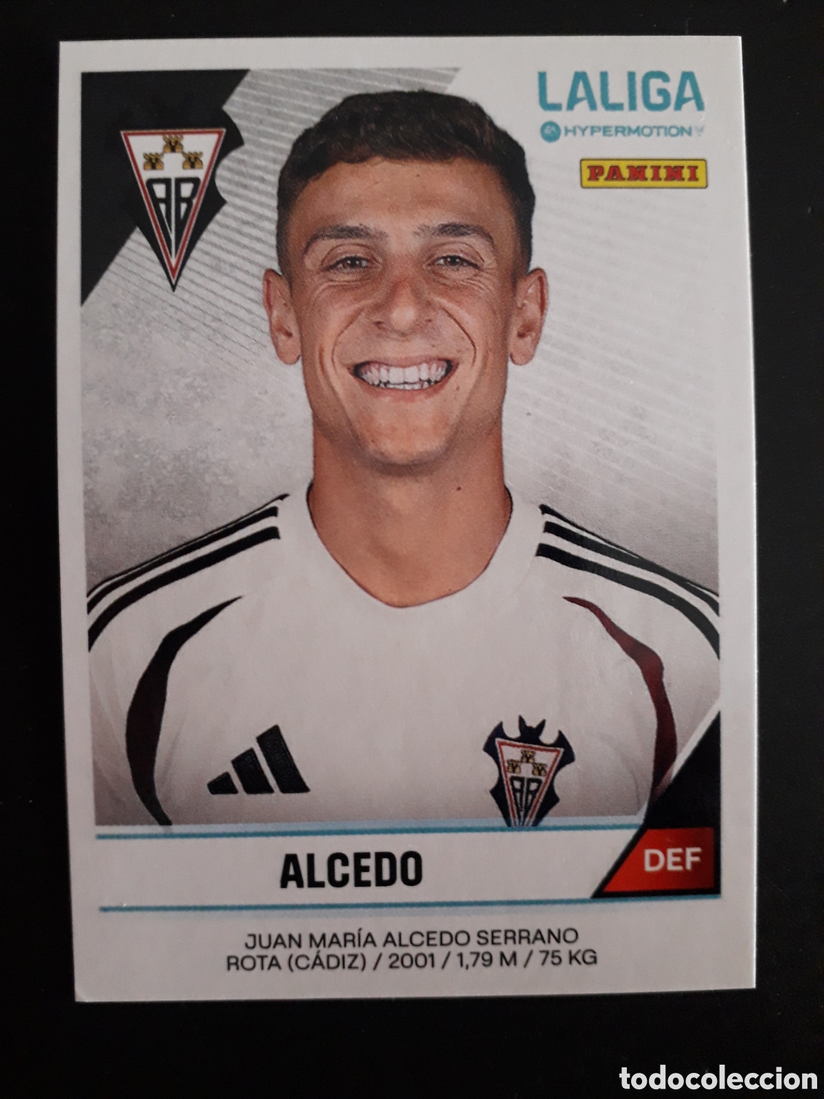 Fu&szlig;ball-Sticker: ALCEDO ALBACETE N&deg; 9A LALIGA HYPERMOTION 24 25 2024 2025 PANINI SIN PEGAR PEDIDO M&Iacute;NIMO 3&euro;