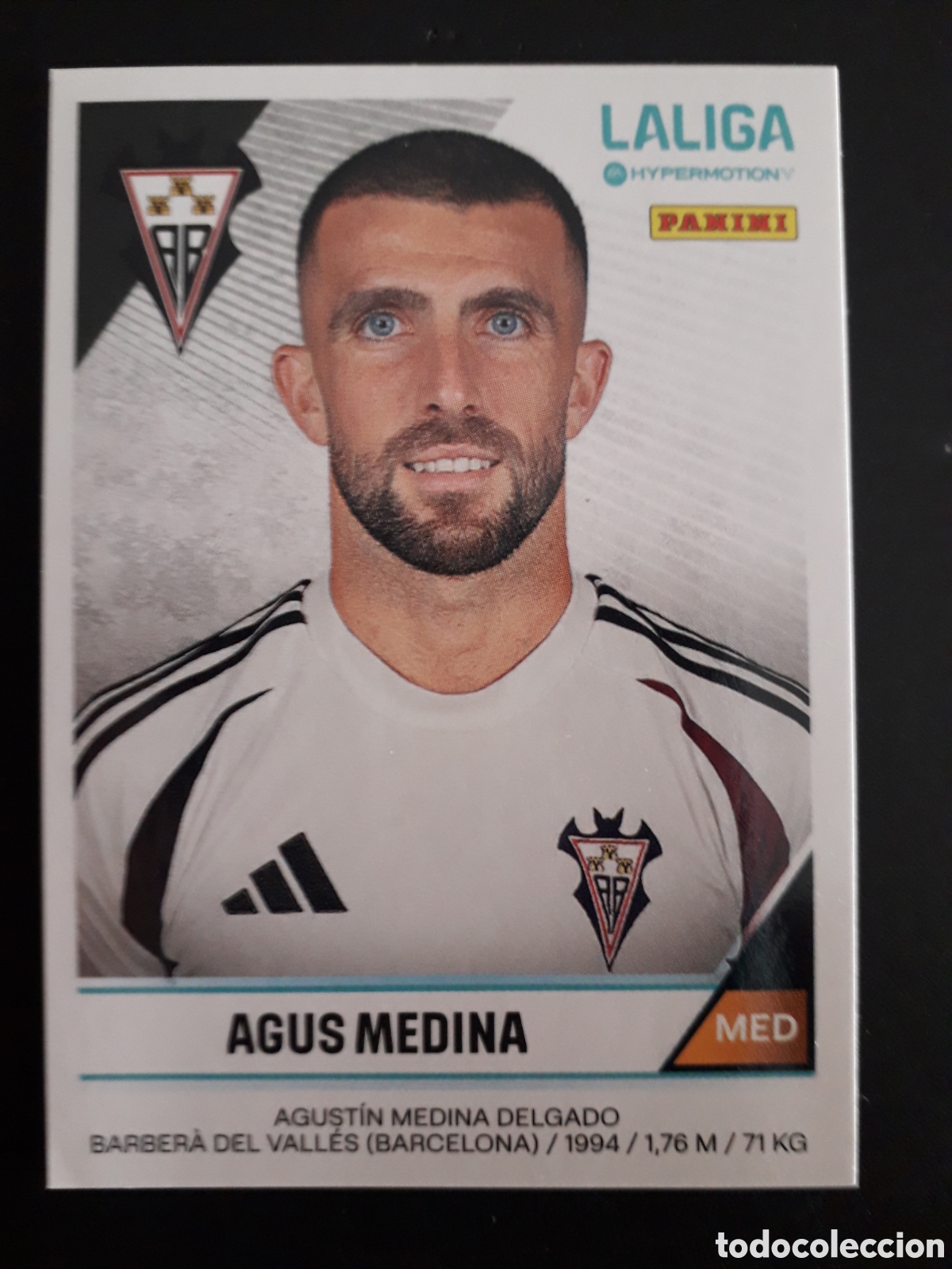 Fu&szlig;ball-Sticker: AGUS MEDINA ALBACETE N&deg; 12 LALIGA HYPERMOTION 24 25 2024 2025 PANINI SIN PEGAR PEDIDO M&Iacute;NIMO 3&euro;