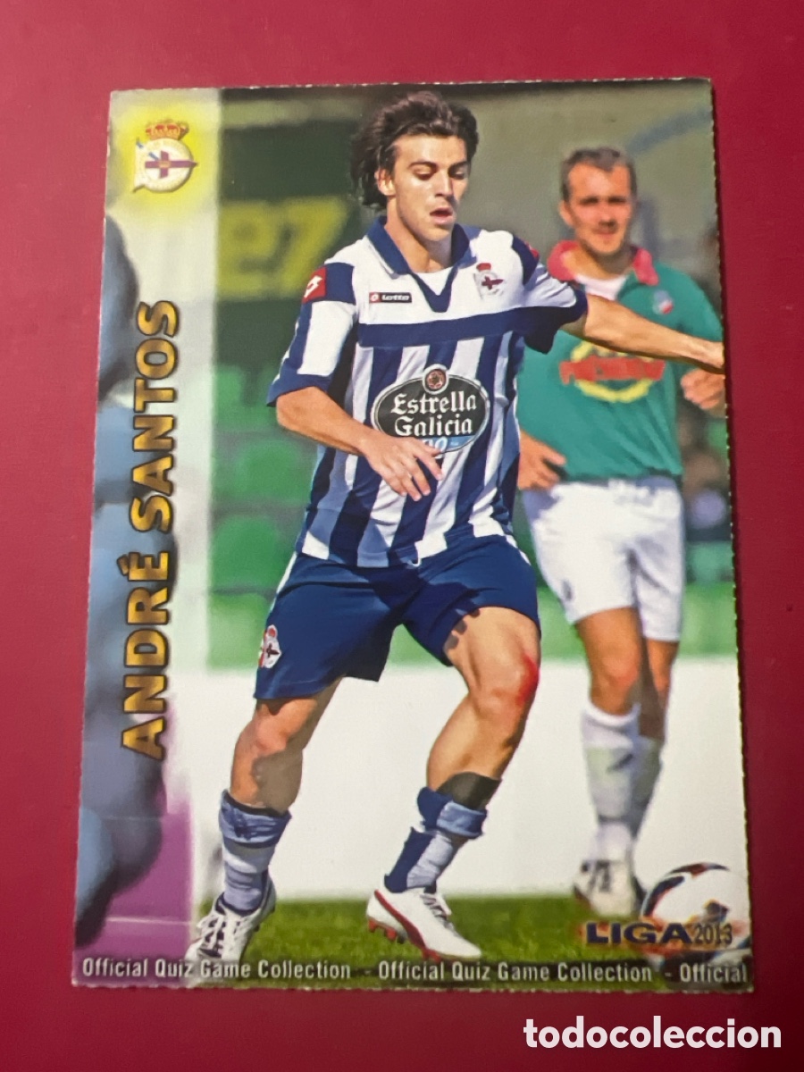 Figurine di Calcio: A1287. MUNDICROMO. LIGA 2012-2013 (DEPORTIVO) N&deg;0477 ANDR&Eacute; SANTOS