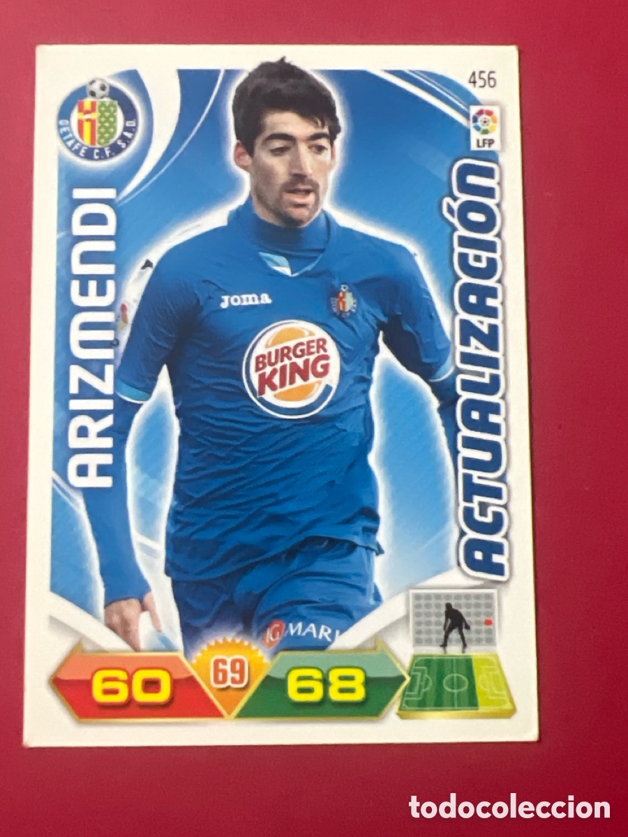 Figurine di Calcio: A1300. N&deg; 456 Arizmendi - Actualizaci&oacute;n - Getafe CF - Adrenalyn 11 - 12 - Panini - 2011 - 2012