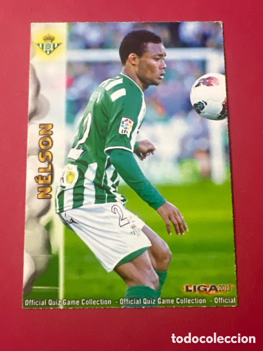 Cromos de Futebol: A1315. 0333 333 NELSON - REAL BETIS OFFICIAL QUIZ GAME COLLECTION 2013 MUNDICROMO 13