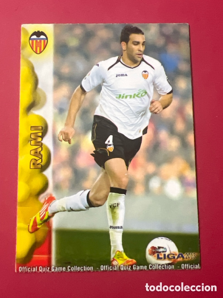 Fu&szlig;ball-Sticker: A1319. 0061 61 RAMI - VALENCIA CF OFFICIAL QUIZ GAME COLLECTION 2013 MUNDICROMO 13
