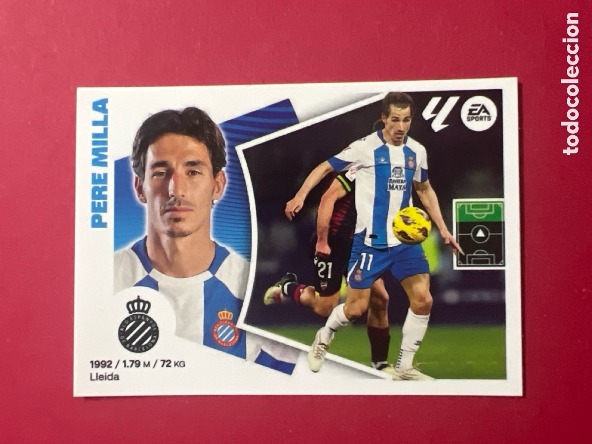 Figurine di Calcio: A1330. PERE MILLA - RCD ESPANYOL N&ordm; 18 LIGA ESTE 2024 2025 - 24 25