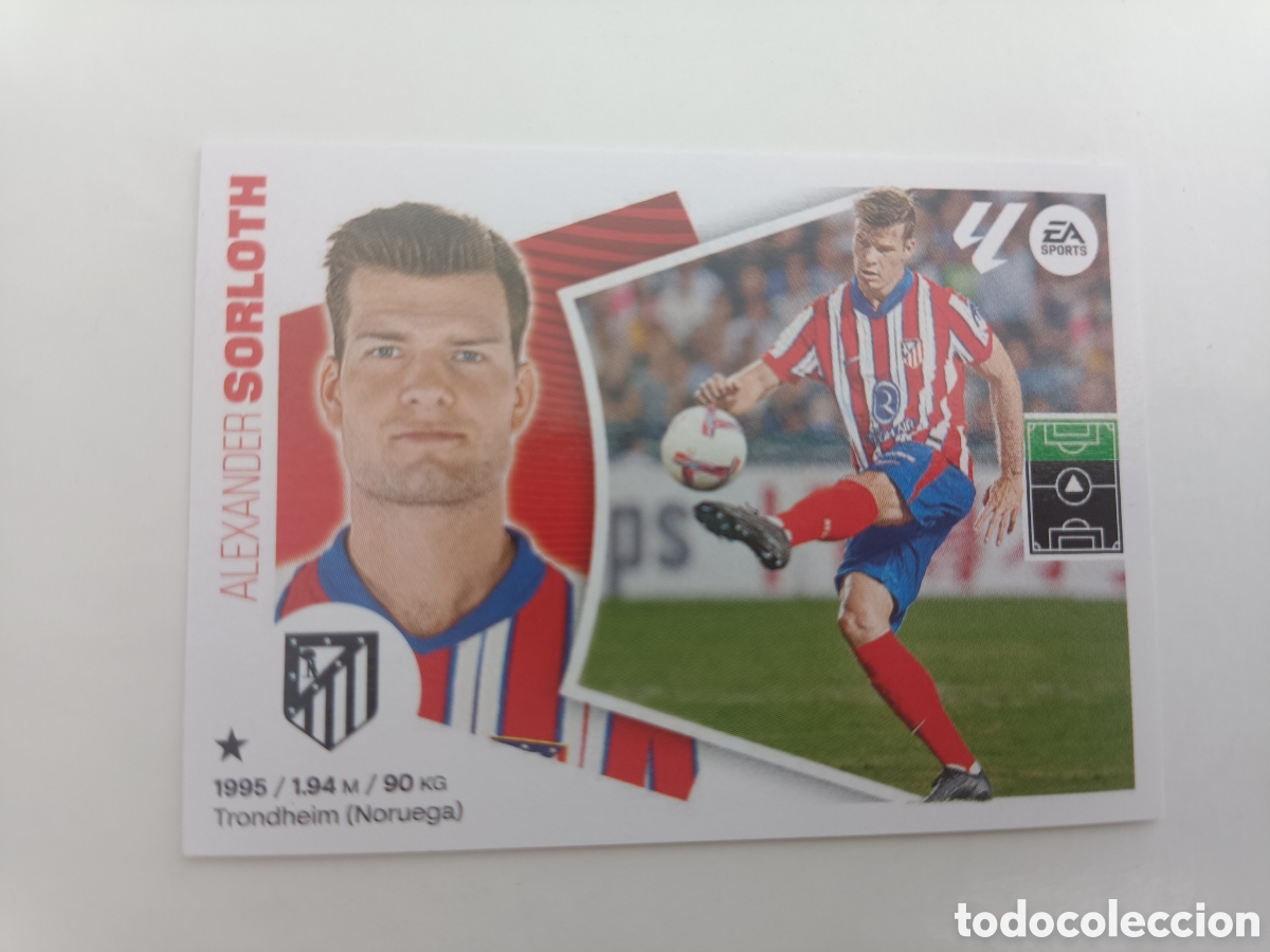 Cromos de F&uacute;tbol: 30 SORLOTH ATLETICO DE MADRID ULTIMOS FICHAJES LIGA ESTE 2024 2025