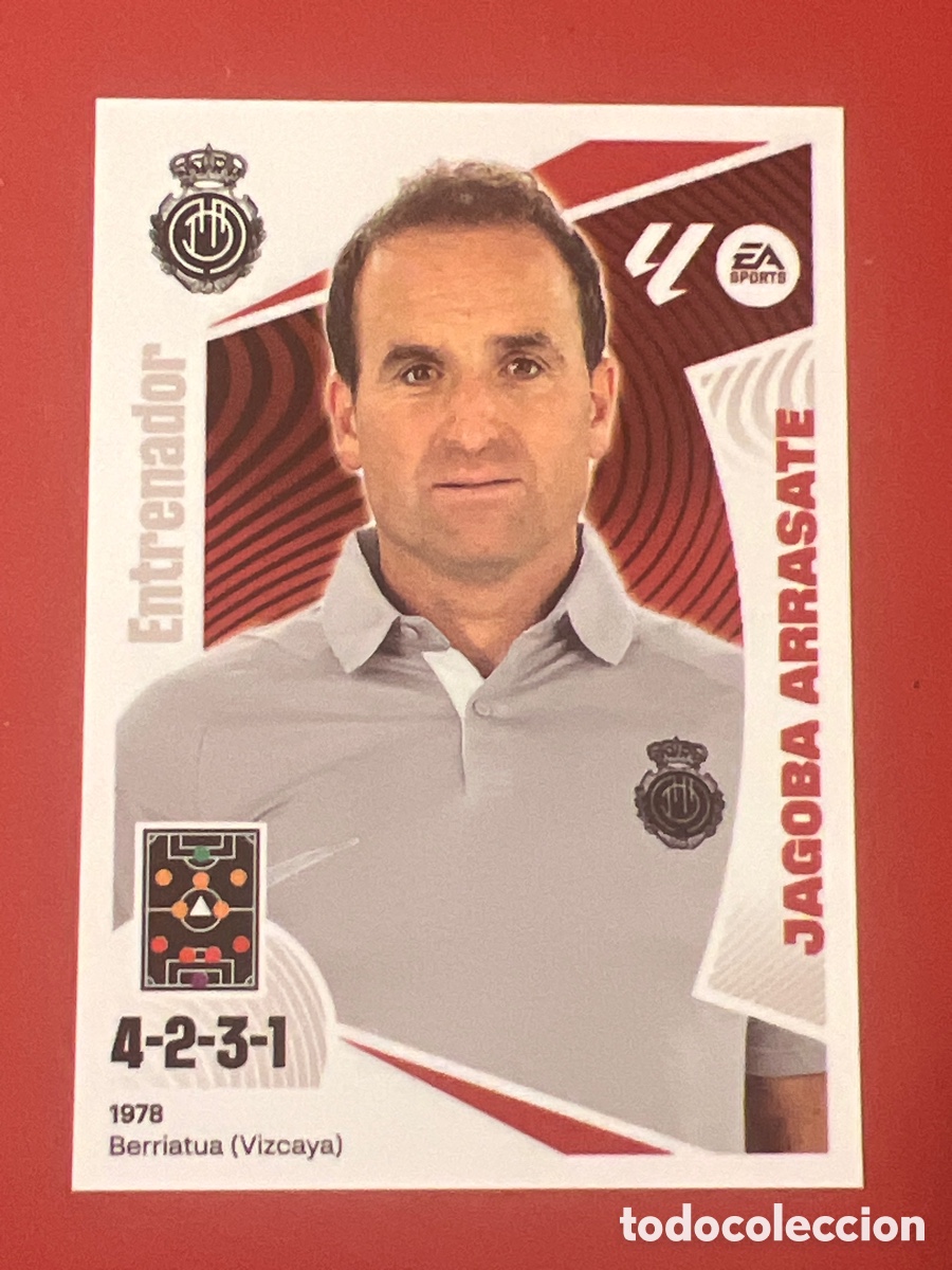 Football Stickers: C6975. Cromo Mallorca n&ordm; 2 Jagoba Arrasate Liga 2024 2025 24 25 este Panini