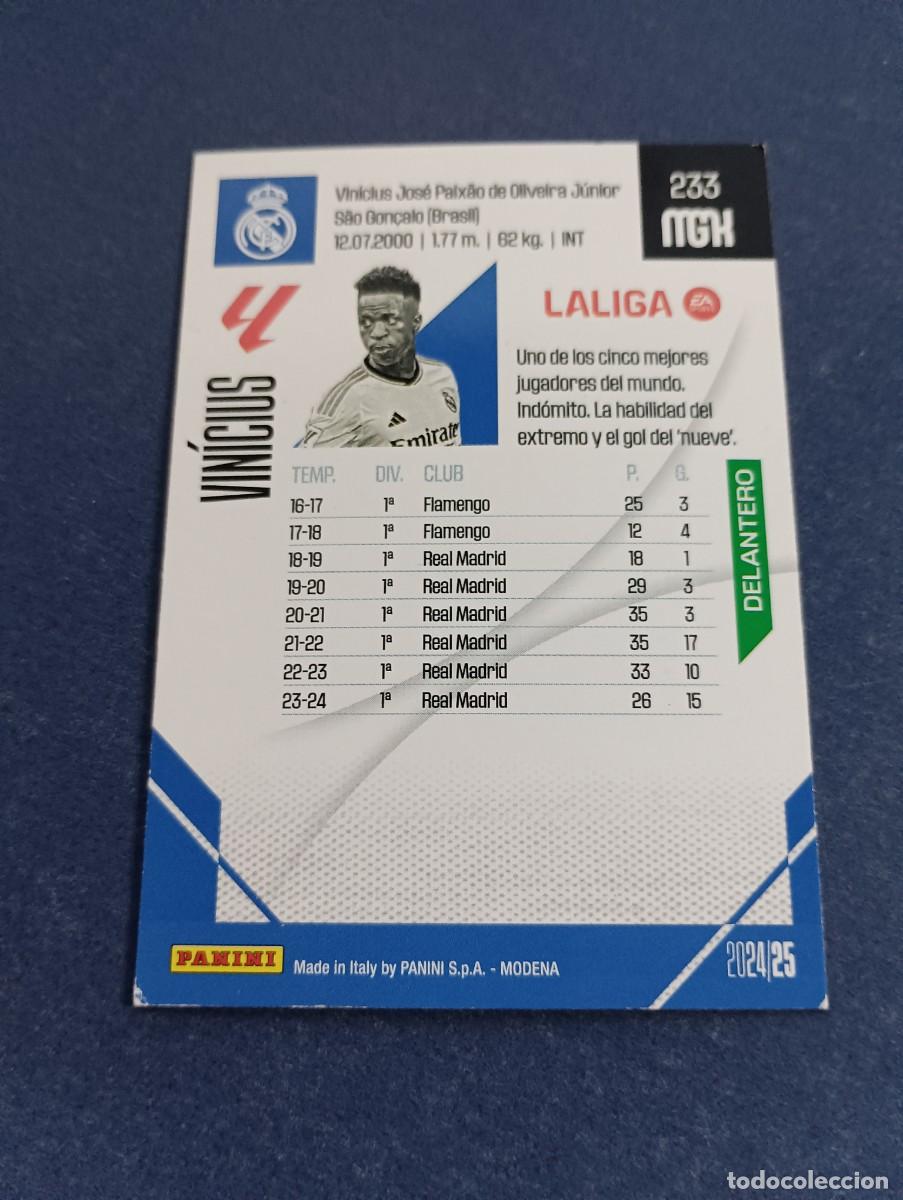 Cromos de f&uacute;tbol: VINICIUS MGK PANINI 24 25 - Foto 2