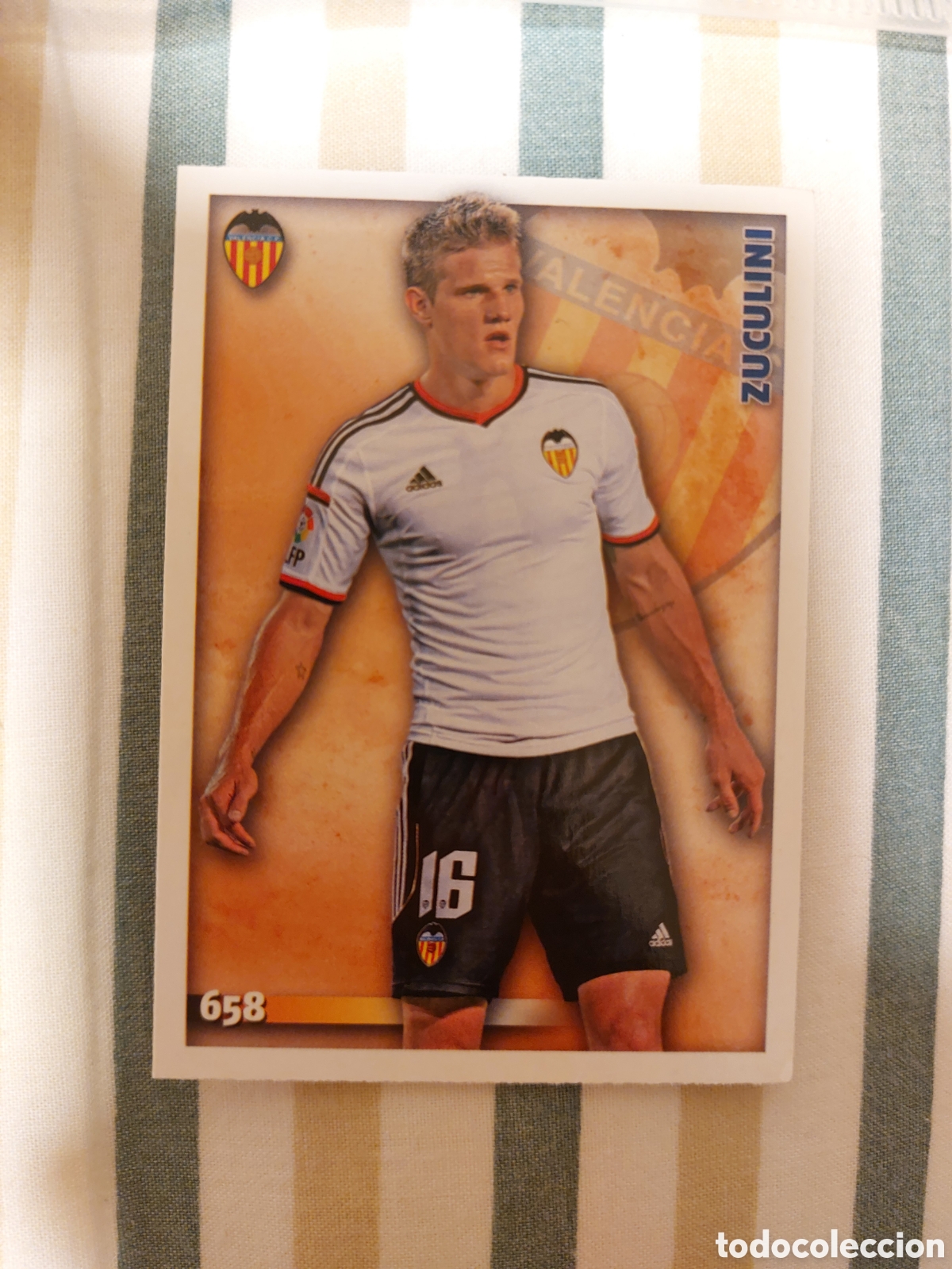 Cromos de F&uacute;tbol: 658 ZUCULINI VALENCIA CF FICHAS ALBUM MUNDICROMO 2014 2015 14 15