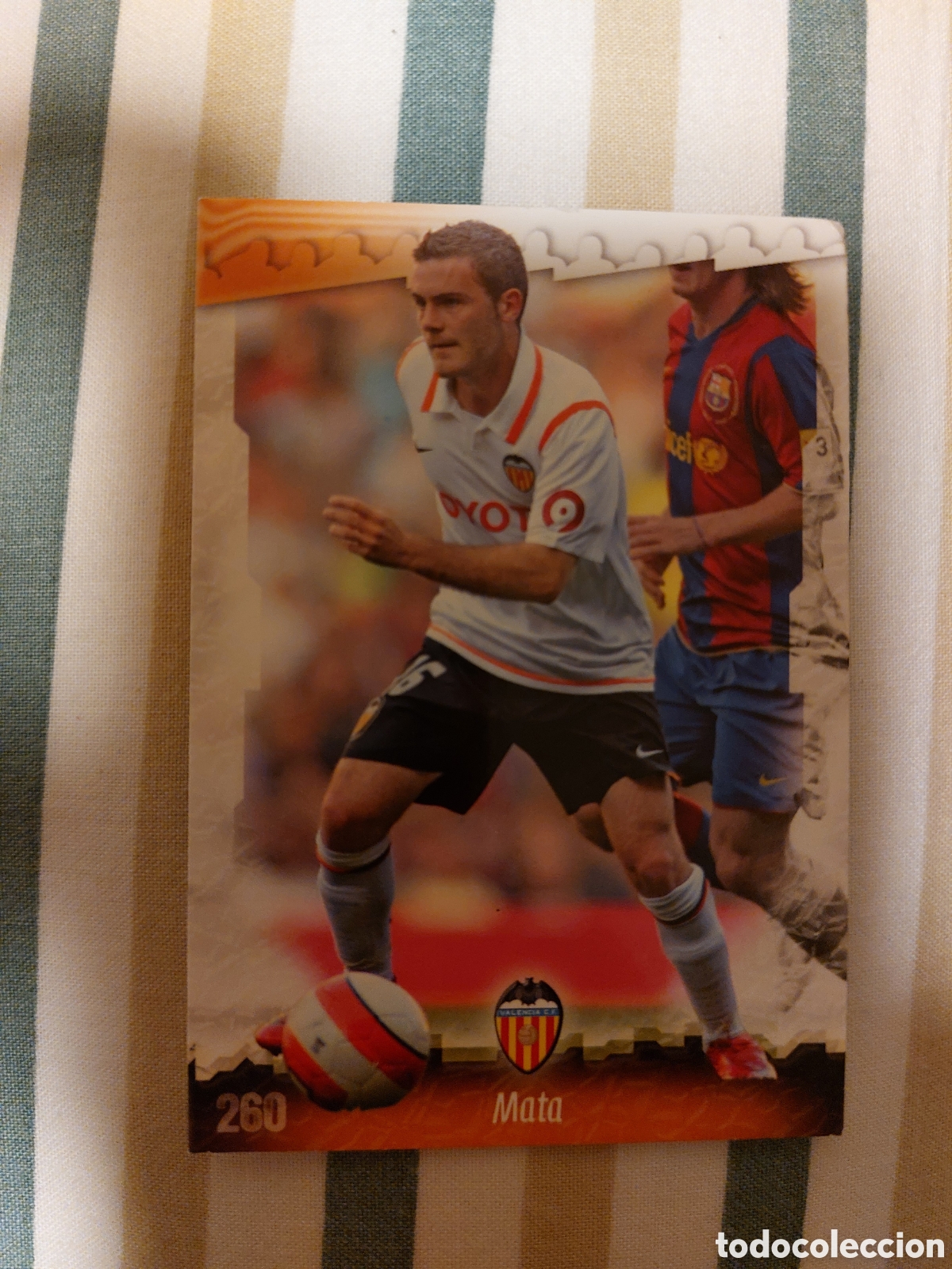 Cromos de F&uacute;tbol: 260 JUAN MATA 2 DIGITOS VALENCIA MUNDICROMO FICHAS LIGA 2008 2009 08 09