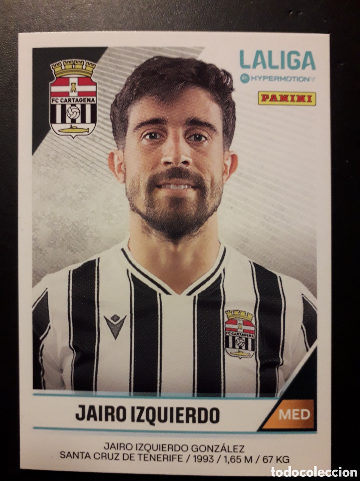 Cartes &agrave; collectionner de Football: JAIRO IZQUIERDO CARTAGENA N&deg; 93 LALIGA HYPERMOTION 24 25 2024 2025 PANINI SIN PEGAR PEDIDO M&Iacute;NIMO 3&euro;