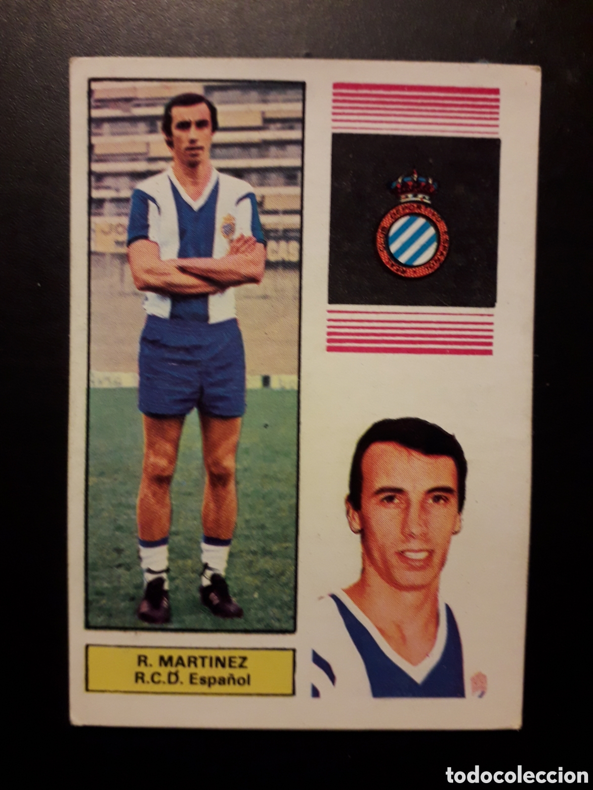 Cartes &agrave; collectionner de Football: ROBERTO MART&Iacute;NEZ RCD ESPA&Ntilde;OL FHER 1974-1975 74-75 DESPEGADO PEDIDO M&Iacute;NIMO 3&euro;