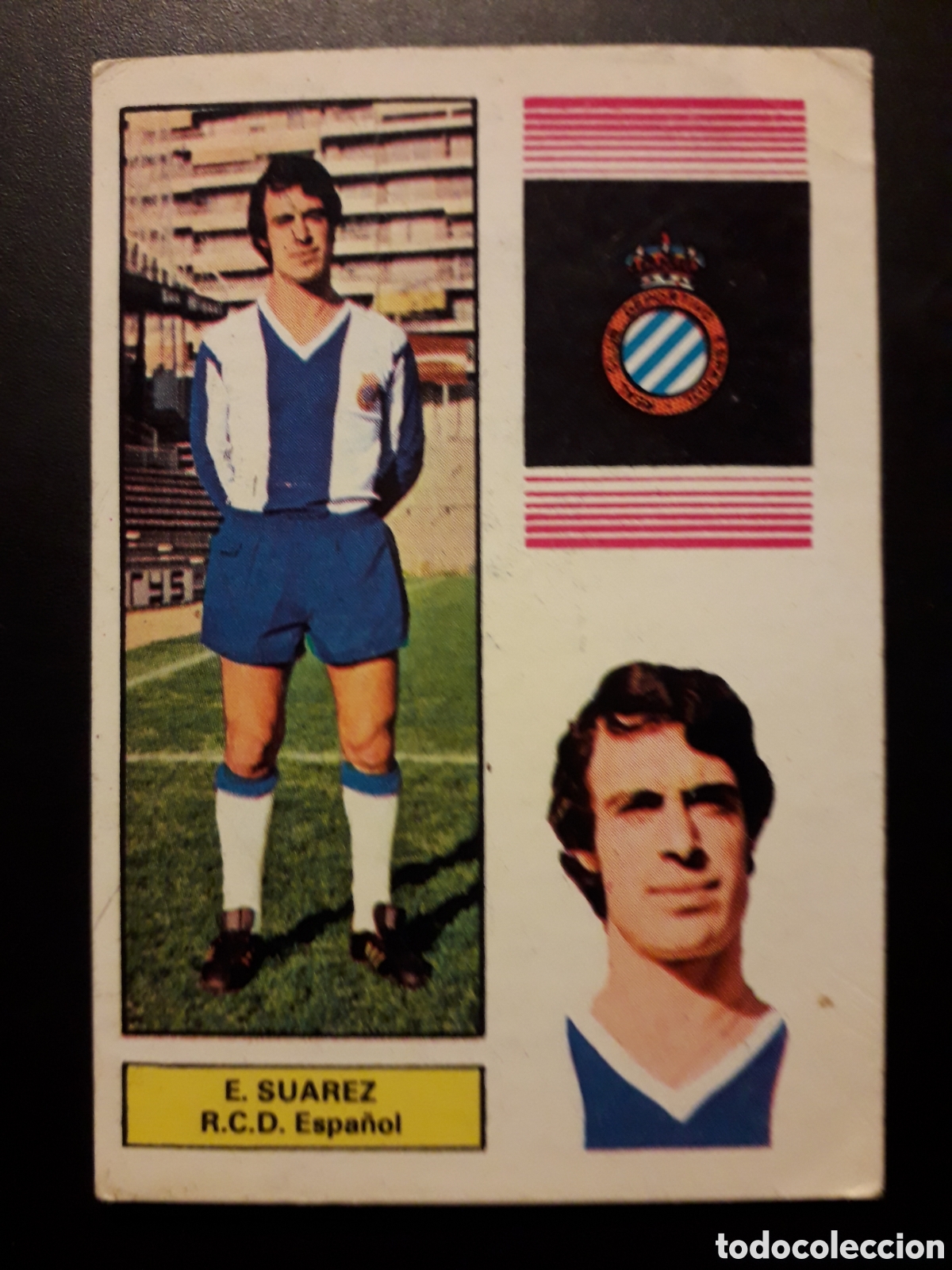 Cartes &agrave; collectionner de Football: E SU&Aacute;REZ RCD ESPA&Ntilde;OL FHER 1974-1975 74-75 SIN PEGAR, PEDIDO M&Iacute;NIMO 3&euro;.