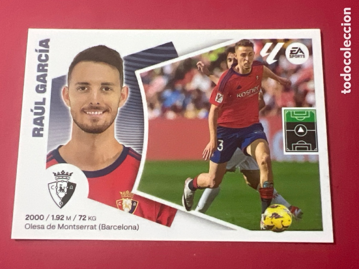 Figurine di Calcio: C6416. CROMO ESTE PANINI - LIGA 2024-25 (24 - 25) - N&ordm; 18 - RA&Uacute;L GARC&Iacute;A - OSASUNA