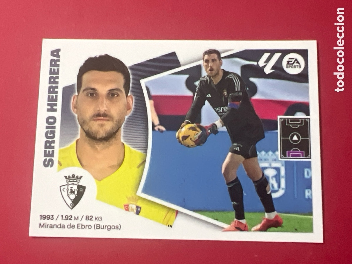 Football Stickers: C6591. 3 SERGIO HERRERA. C. AT OSASUNA. LIGA ESTE 2024-25
