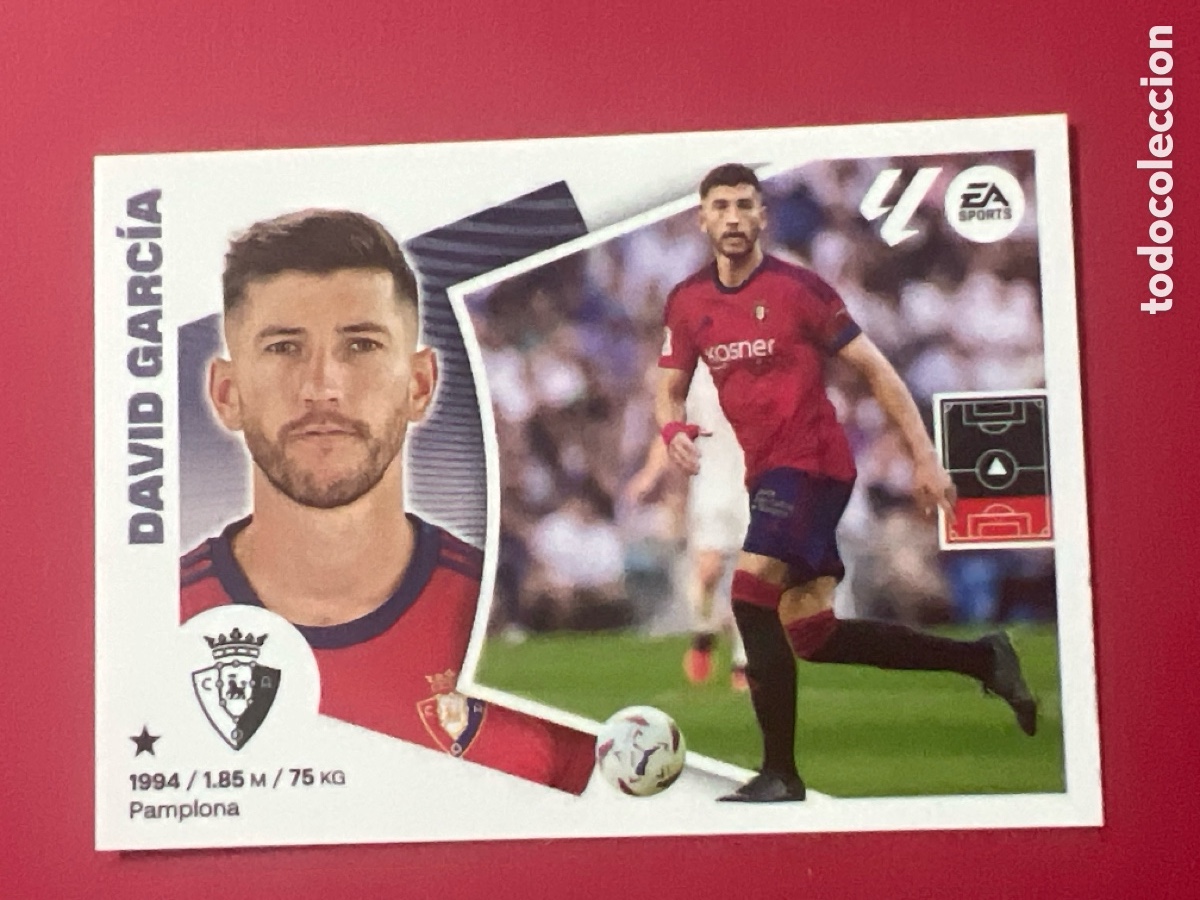 Figurine di Calcio: C6811. DAVID GARCIA - CA OSASUNA N&ordm; 8 LIGA ESTE 2024 2025 - 24 25
