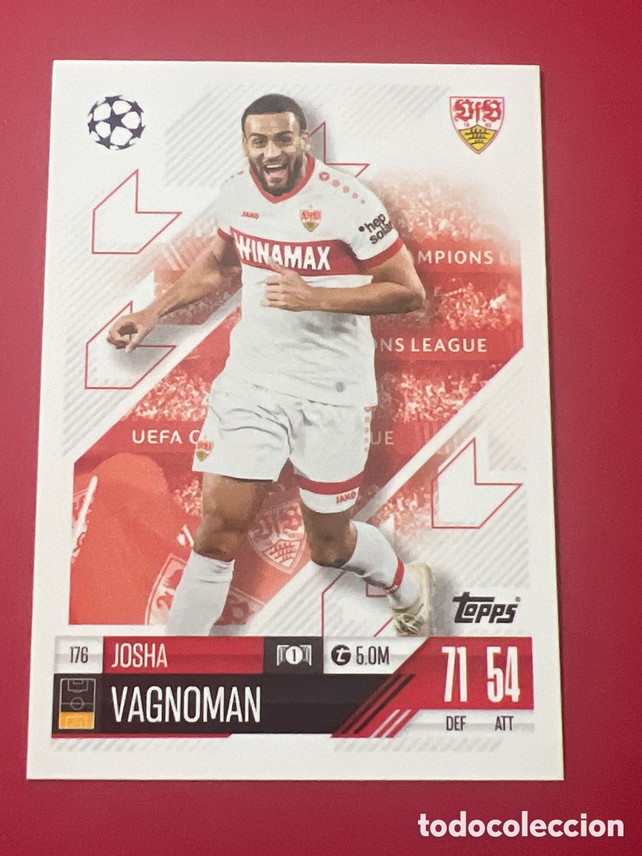 Football Stickers: C3437. 176 VAGNOMAN STUTTGARD TOPPS MATCH ATTAX 2024 2025 24 25 CROMOS CARDS PANINI MEGACRACKS
