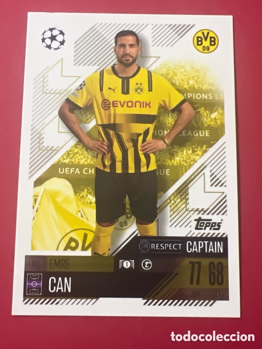 Football Stickers: C4965. 185 EMRE CAN BORUSSIA TOPPS MATCH ATTAX 2024 2025 24 25