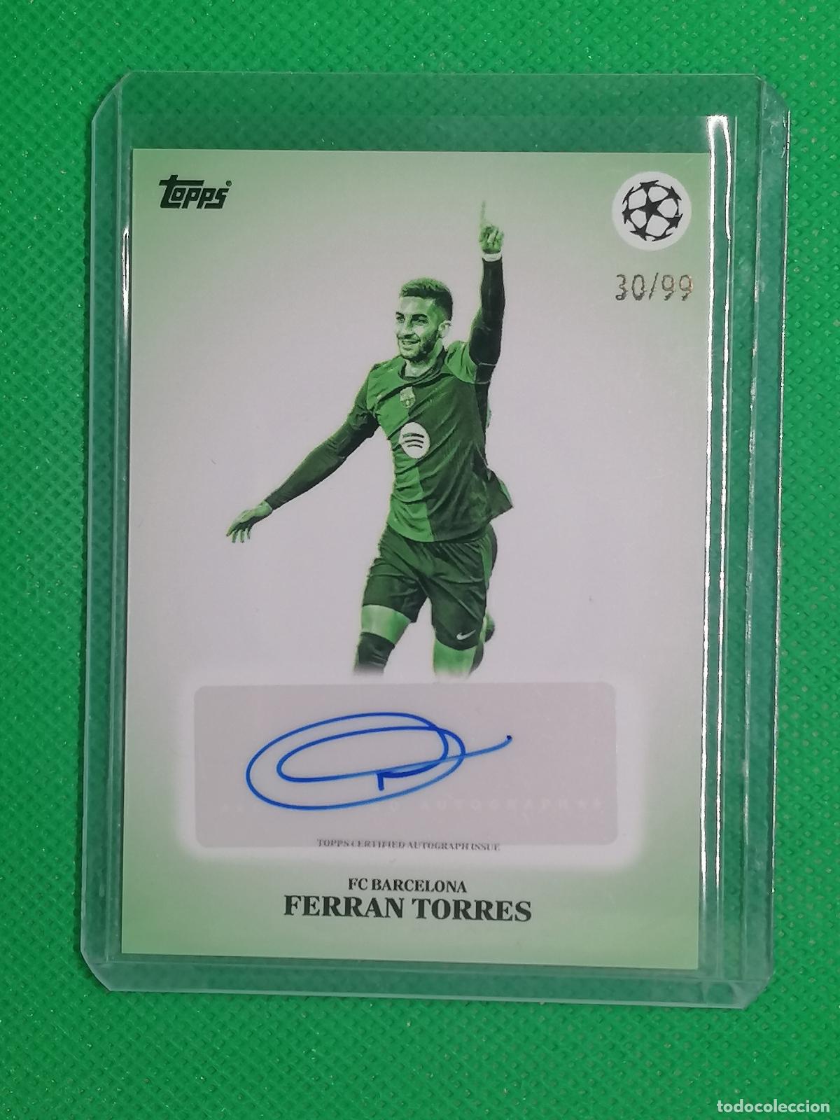 ferran torres barcelona autografo auto firma /9 - Buy Collectible