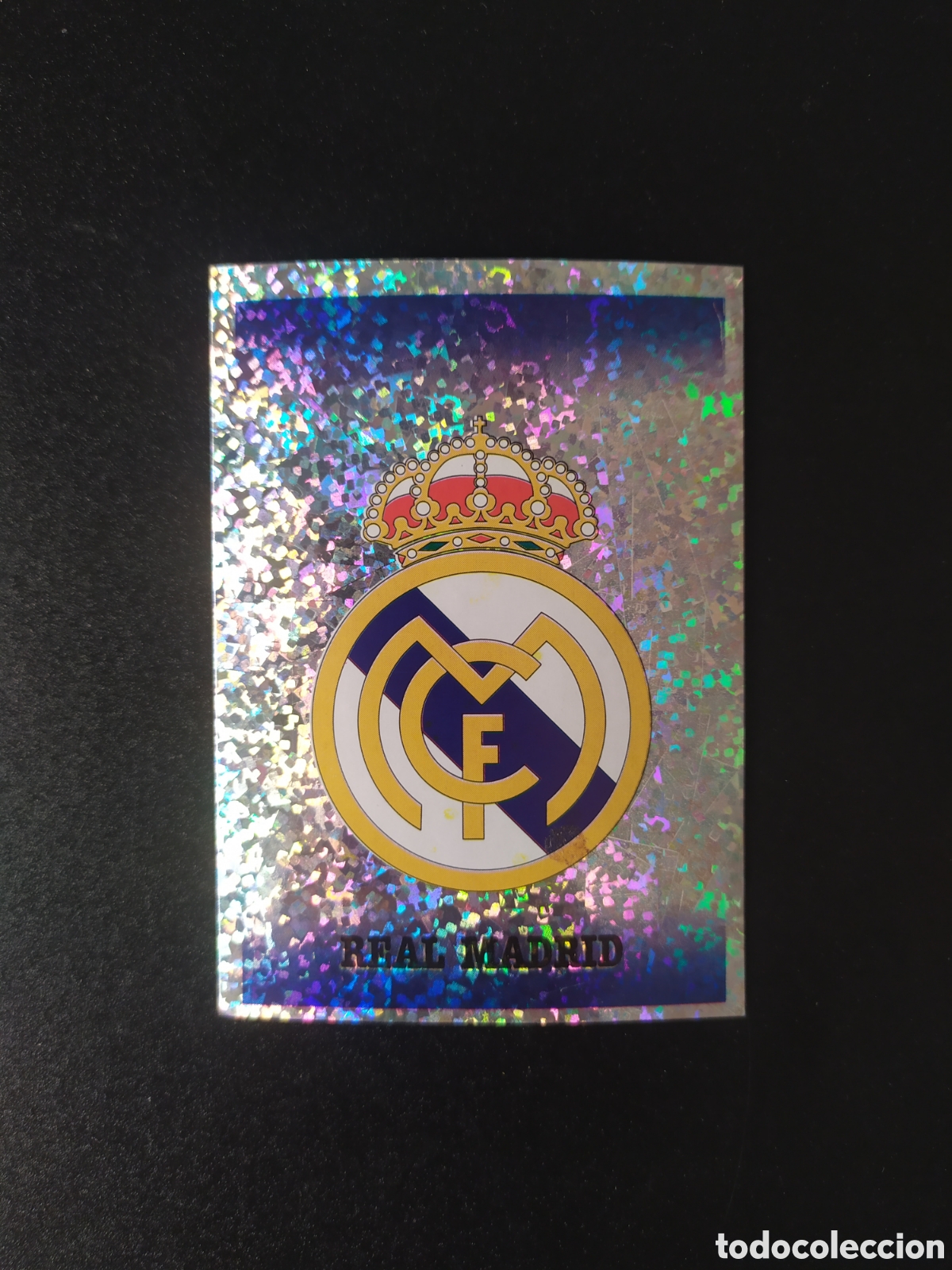 Cromos de f&uacute;tbol: Liga 2000 2001 00 01 panini escudo n&deg; 69 Real Madrid sin pegar