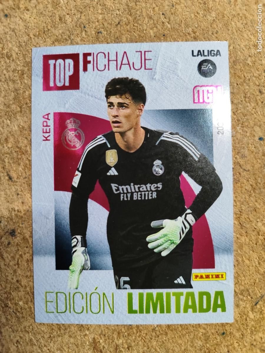 Cartes &agrave; collectionner de Football: MEGACRACKS 23/24 CARD TOP FICHAJE EDICION LIMITADA KEPA REAL MADRID #### PANINI