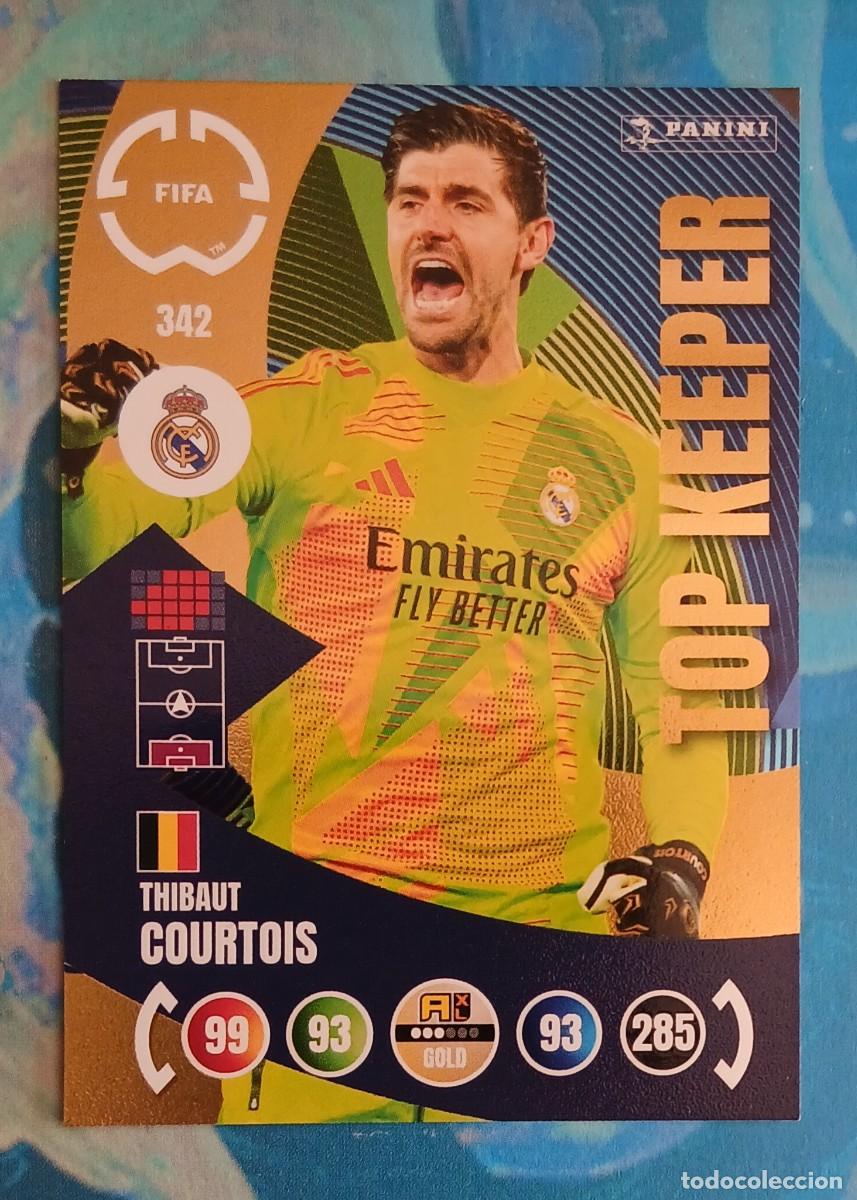 Cromos de f&uacute;tbol: CROMO n&ordm; 342 COURTOIS REAL MADRID TOP KEEPER FIFA CLUB WORLD CUP 2025 ADRENALYN XL DE PANINI. Nuevo.