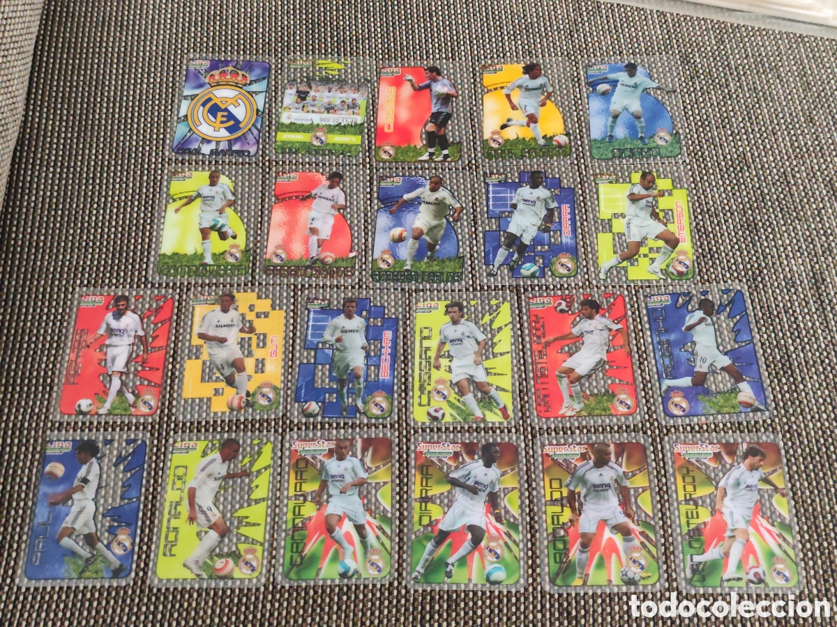 Football Stickers: COMPLETO 22 CARDS REAL MADRID CRYSTALCARDS 2006 2007 #3