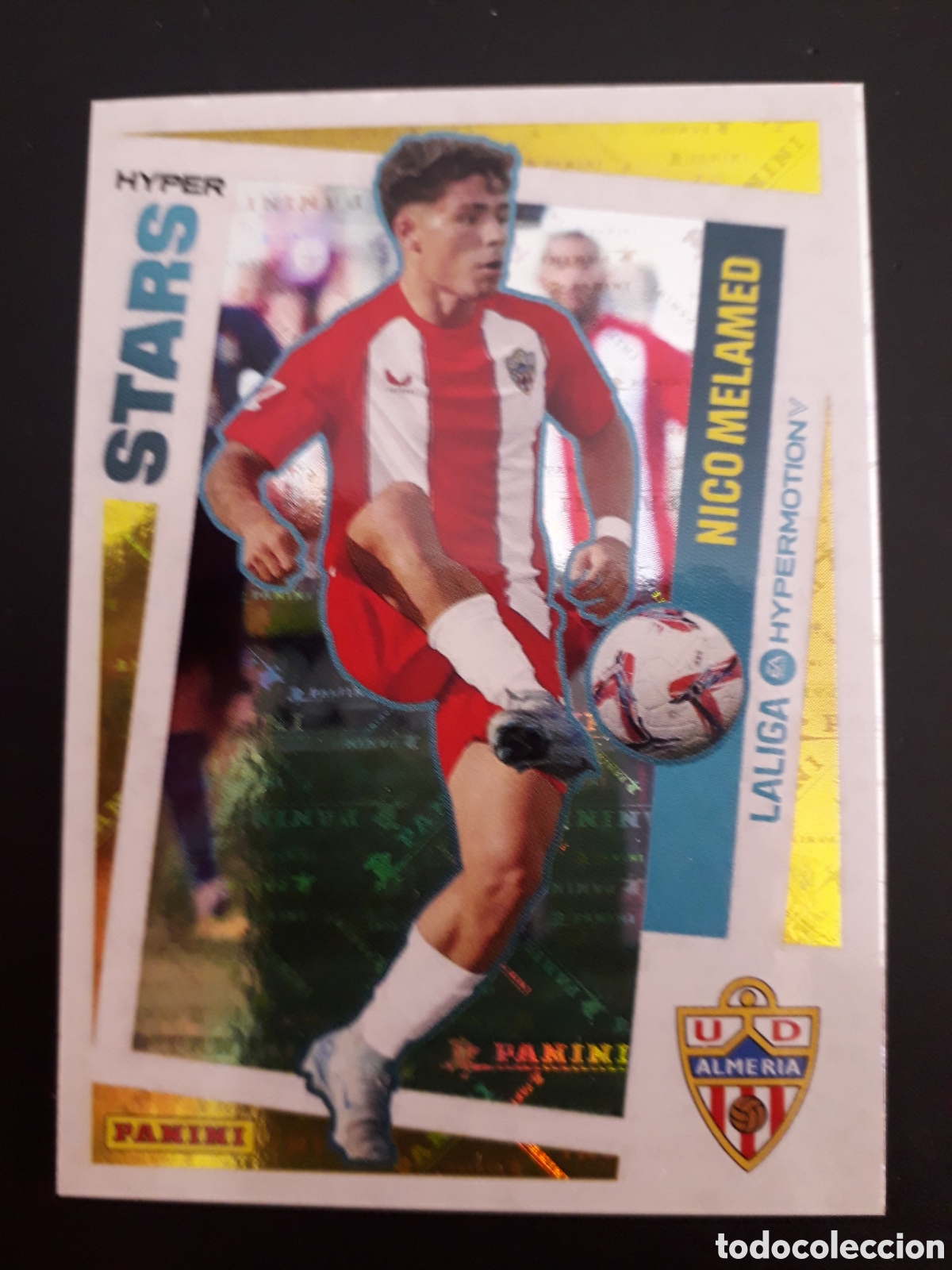 Cartes &agrave; collectionner de Football: NICO MELAMED ALMER&Iacute;A N&deg; 456 HYPER STARS LALIGA HYPERMOTION 24 25 2024 2025 PANINI PEDIDO M&Iacute;NIMO 3&euro;