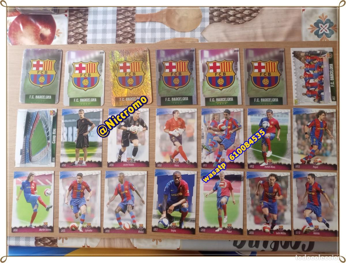 Cartes &agrave; collectionner de Football: 84 tarjetas diferentes barcelona mundicromo 2009 fichas 2008 09 con 9 de messi niccromo