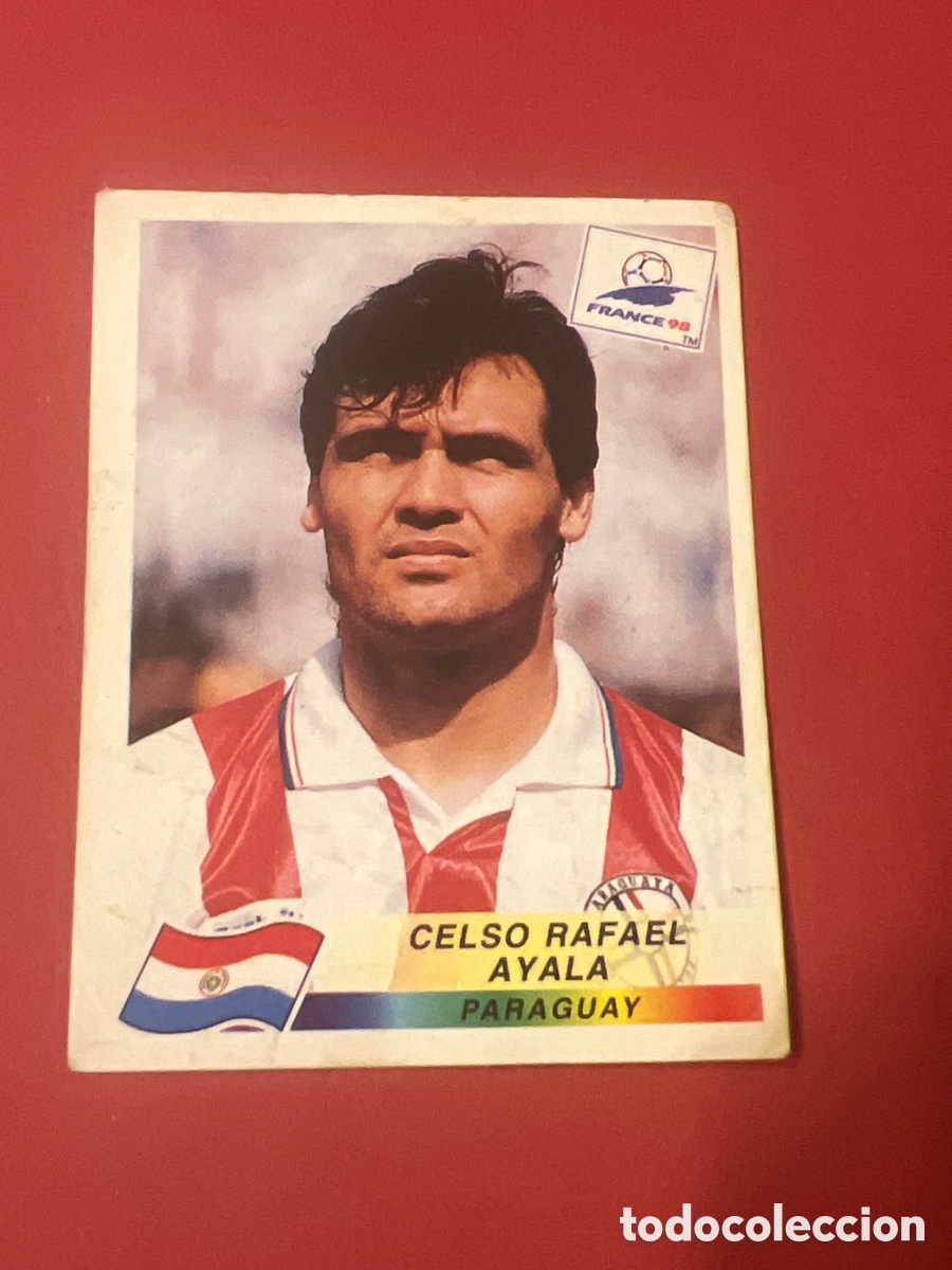 Cartes &agrave; collectionner de Football: CROMO ALBUM FRANCIA 98 PANINI N&ordm; 266 CELSO RAFAEL AYALA (PARAGUAY) SIN PEGAR - MUNDIAL FUTBOL 1998