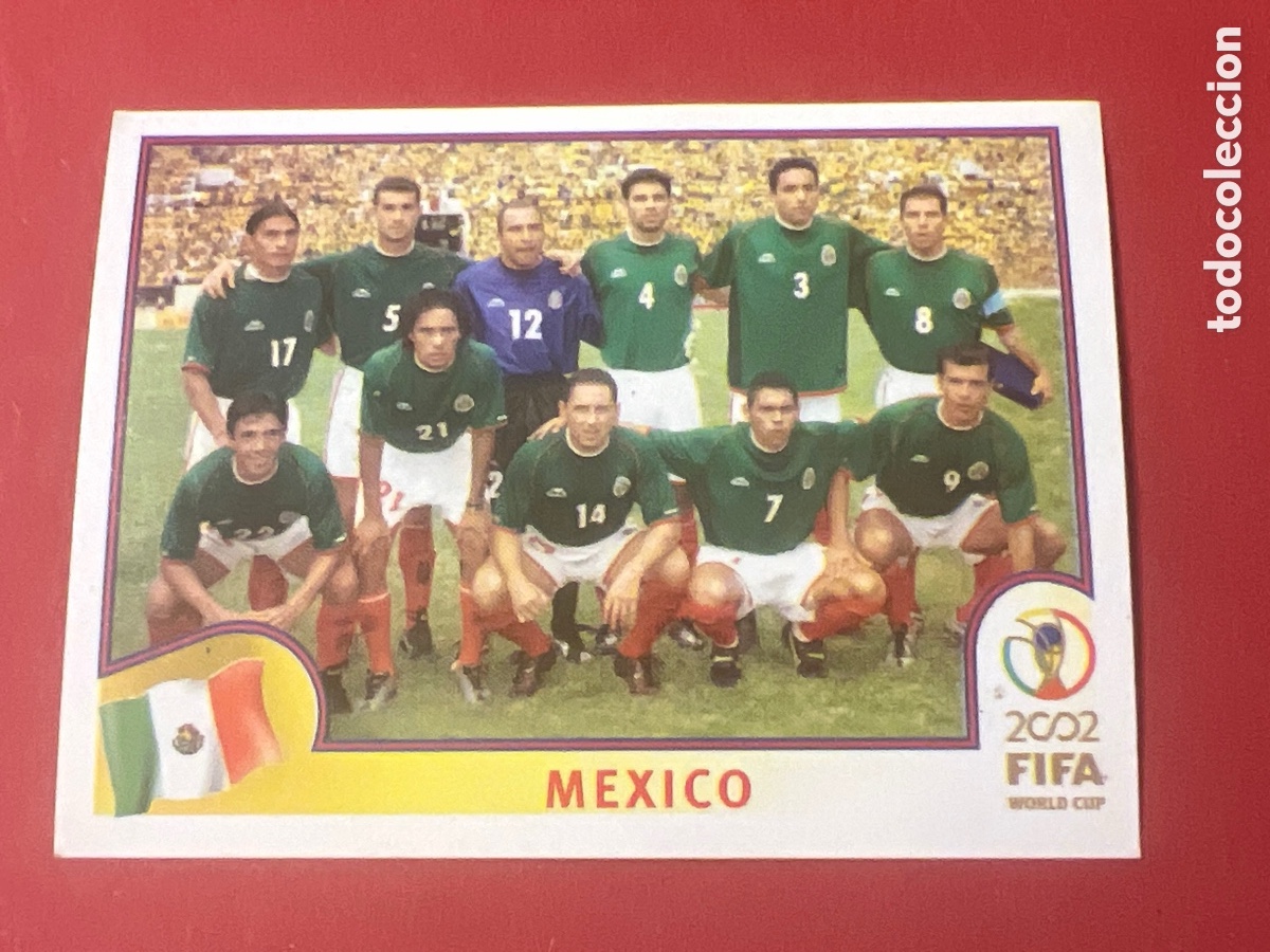 Fu&szlig;ball-Sticker: C7199. PANINI KOREA JAPAN JAPON 02 FIFA WORLD CUP MUNDIAL 2002 NUNCA PEGADO MEXICO N&ordm; 493 ALINEACION