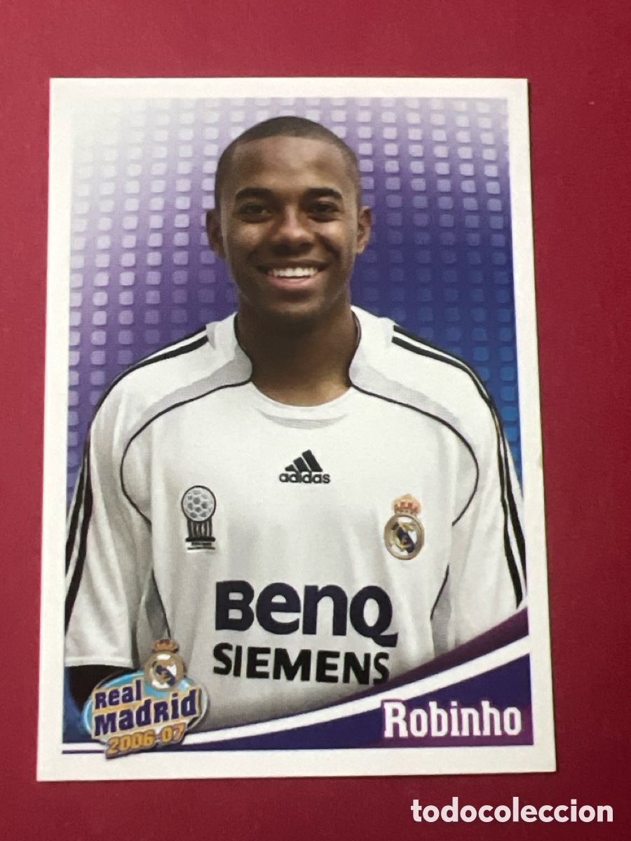 Figurine di Calcio: C7247. 127 ROBINHO REAL MADRID PANINI OFICIAL 2006 2007 CROMO FUTBOL 06 07 - SIN PEGAR