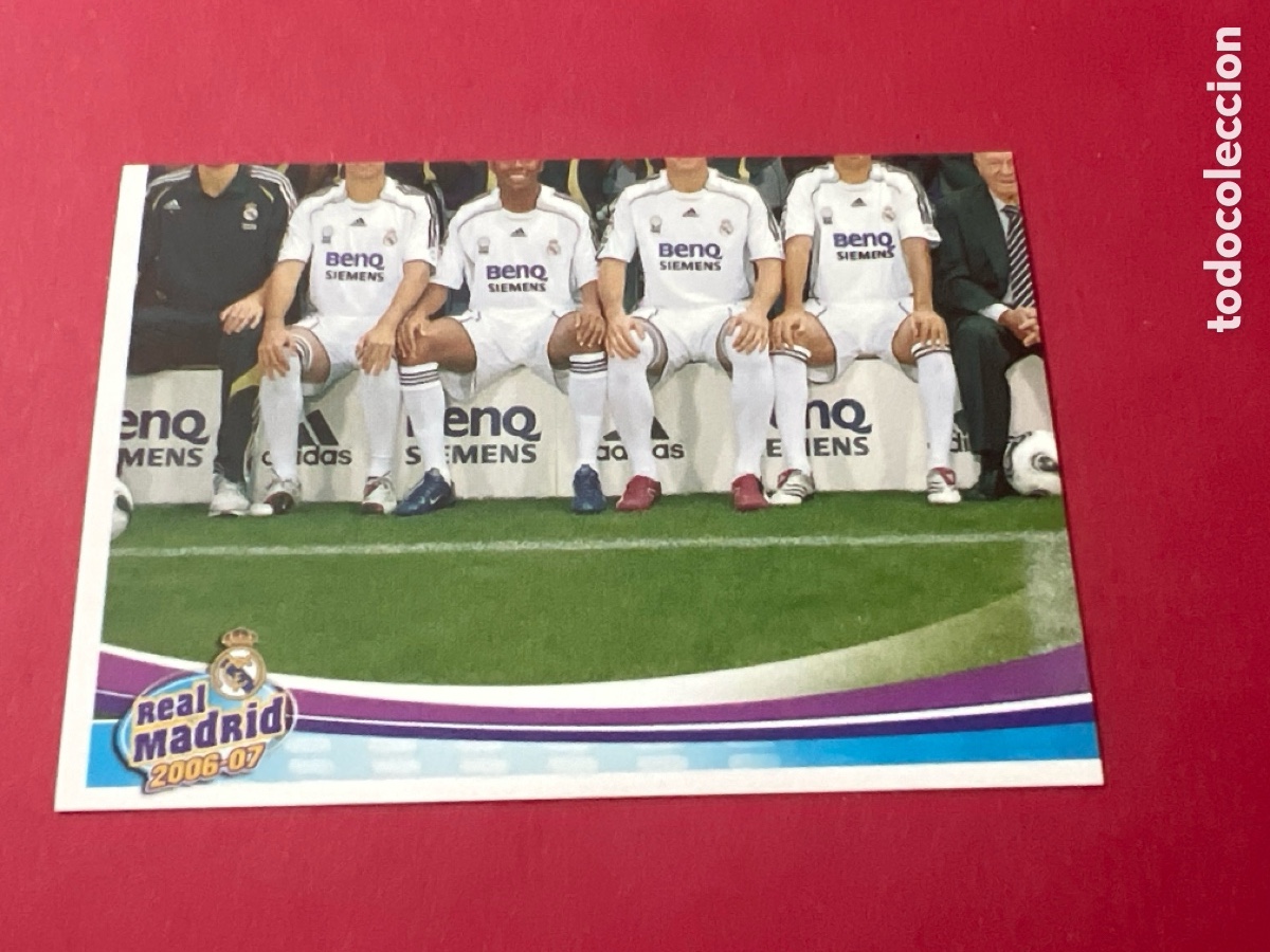 Fu&szlig;ball-Sticker: C7276. PLANTILLA REAL MADRID PANINI OFICIAL 2006 2007 CROMO FUTBOL 06 07 LIGA - SIN PEGAR