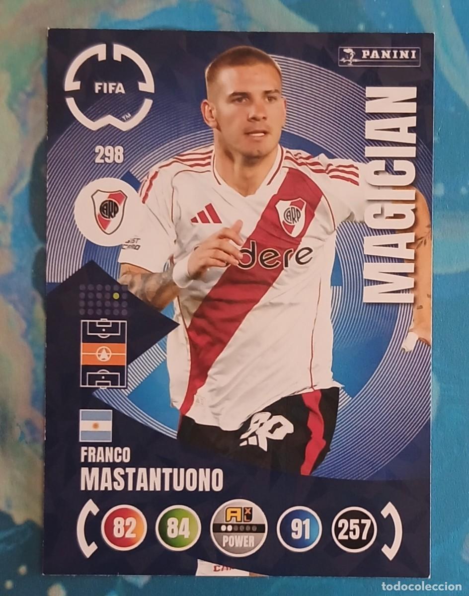 Cromos de F&uacute;tbol: CROMO n&ordm; 298 MASTANTUONO ROOKIE RIVER PLATE MAGICIAN ADRENALYN XL FIFA CLUB WORLD CUP 2025. Nuevo.