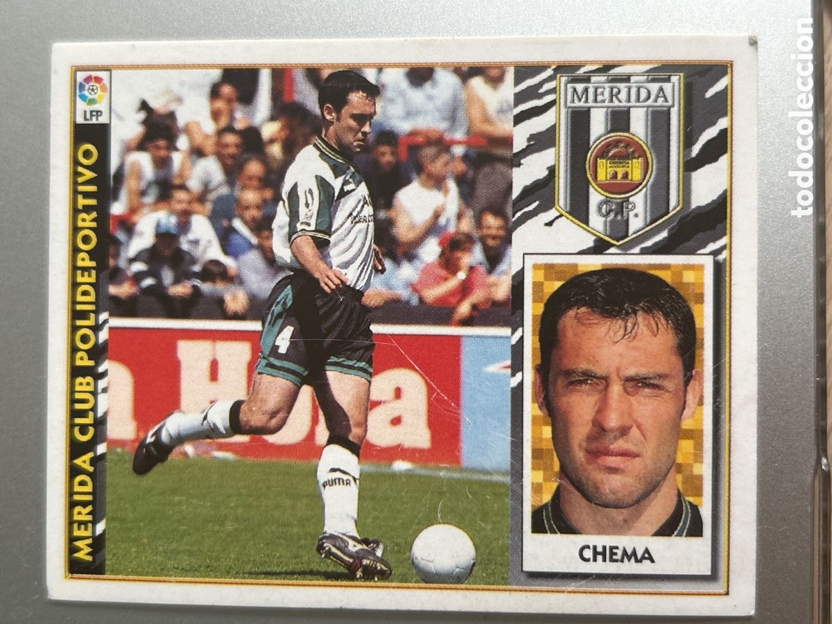 Cromos de f&uacute;tbol: CHEMA MERIDA BAJA LIGA ESTE 1997 1998 97 98 NUNCA PEGADO SIN PEGAR