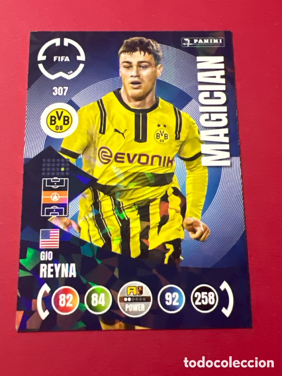 Fu&szlig;ball-Sticker: C7607. 307 GIO REYNA (Borussia Dortmund) MAGICIAN - Panini ADRENALYN XL FIFA World Cup Clubs 2025