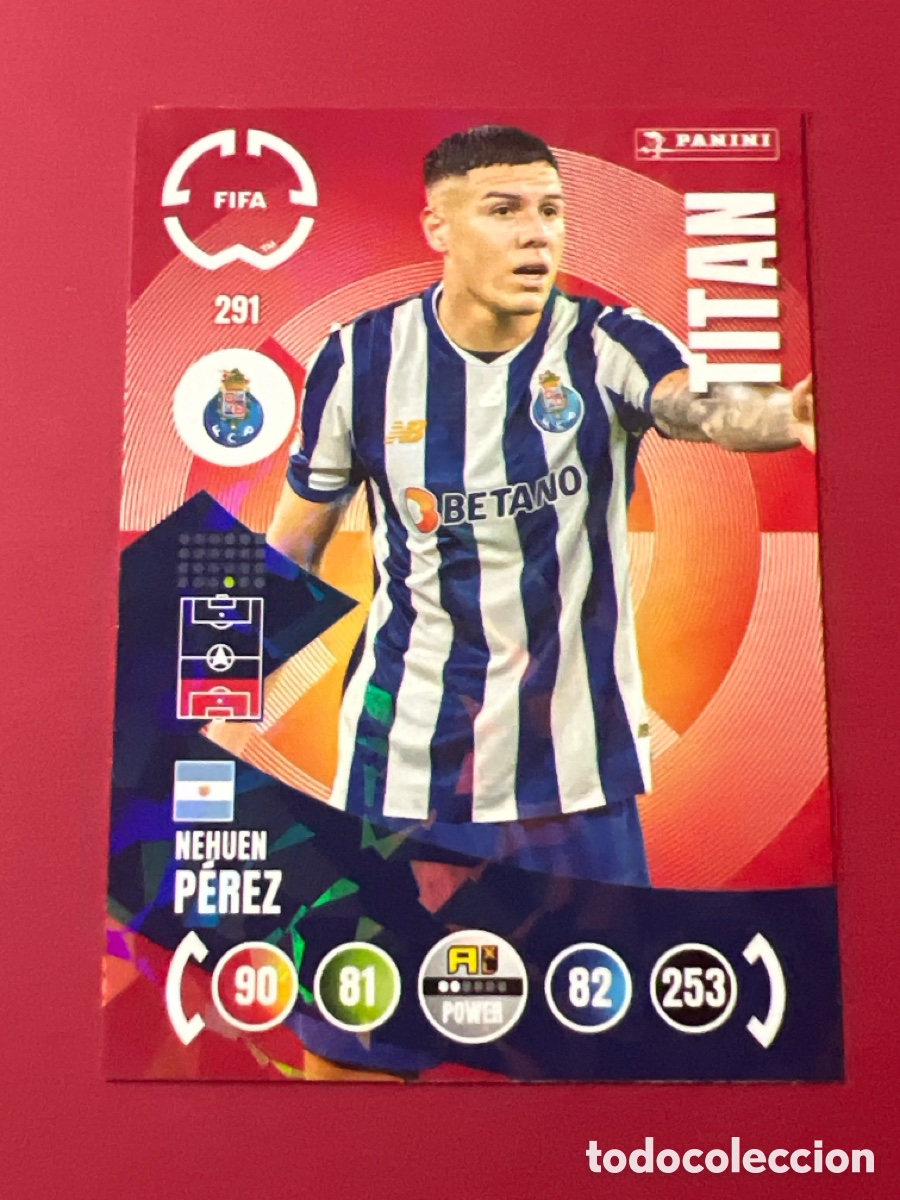 Fu&szlig;ball-Sticker: C7706. NEHUEN PEREZ OPORTO 291 TITAN PANINI FIFA CLUB WORLD CUP 2025 ADRENALYN XL