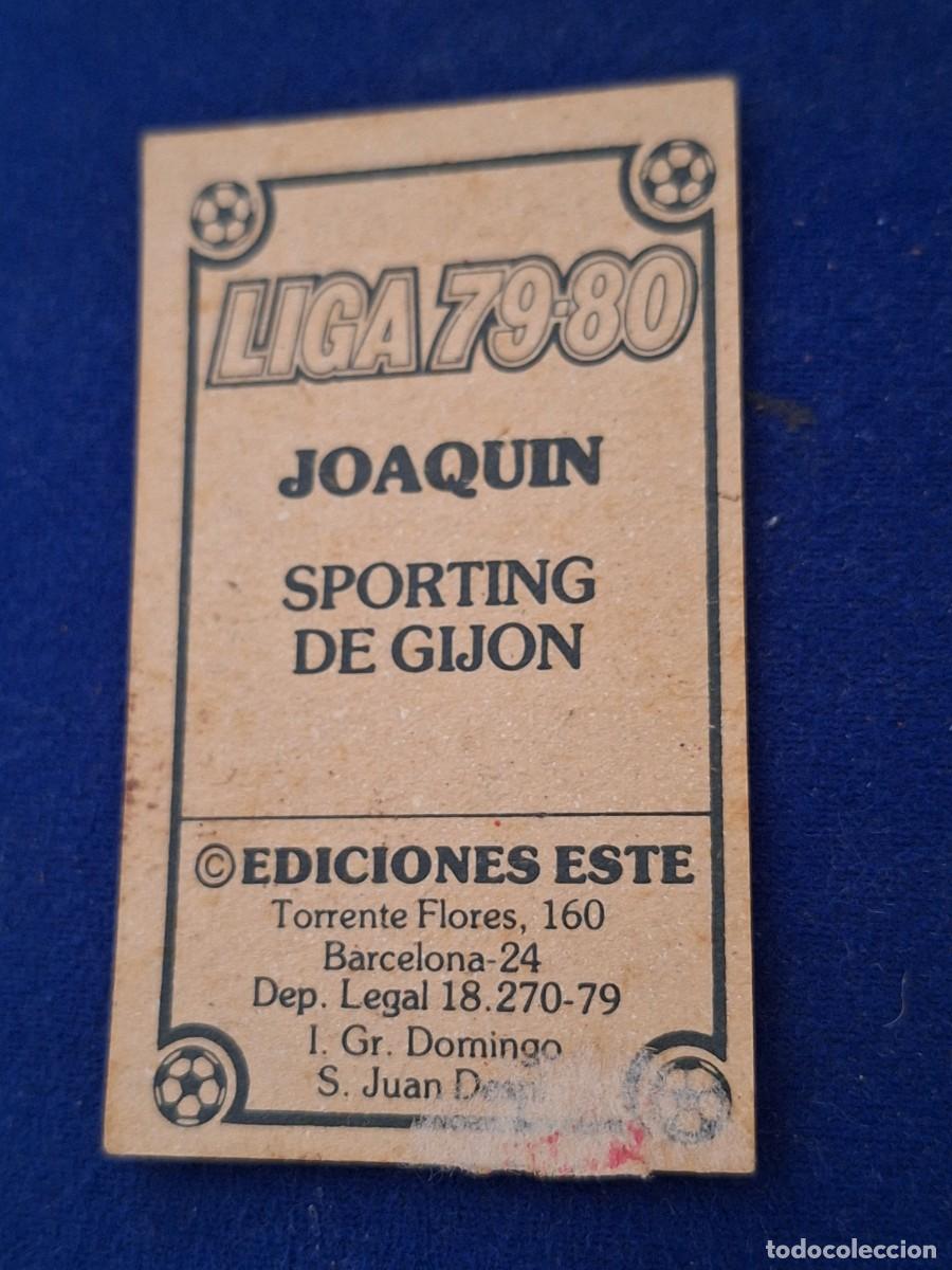 Cromos de f&uacute;tbol: 79-80 ESTE GIJON Joaqu&iacute;n - Foto 2