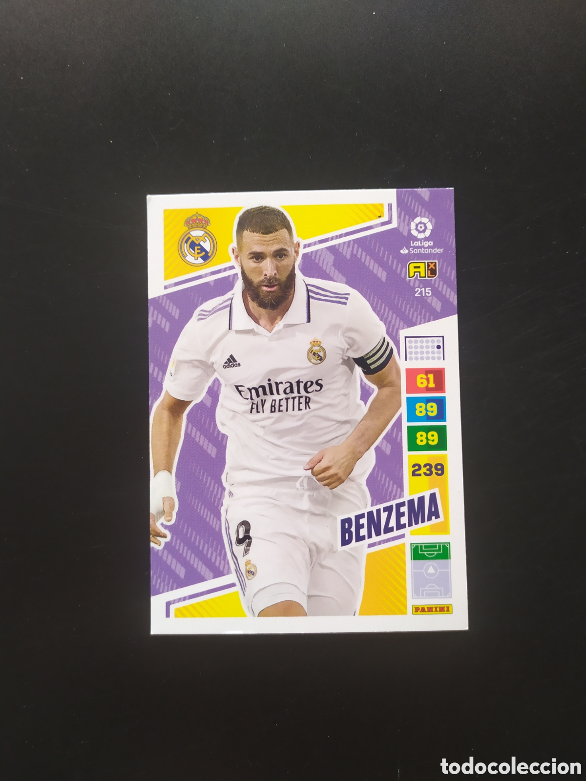 Cromos de F&uacute;tbol: Adrenalyn 2022 2023 22 23 panini Benzema n&deg; 215 Real Madrid