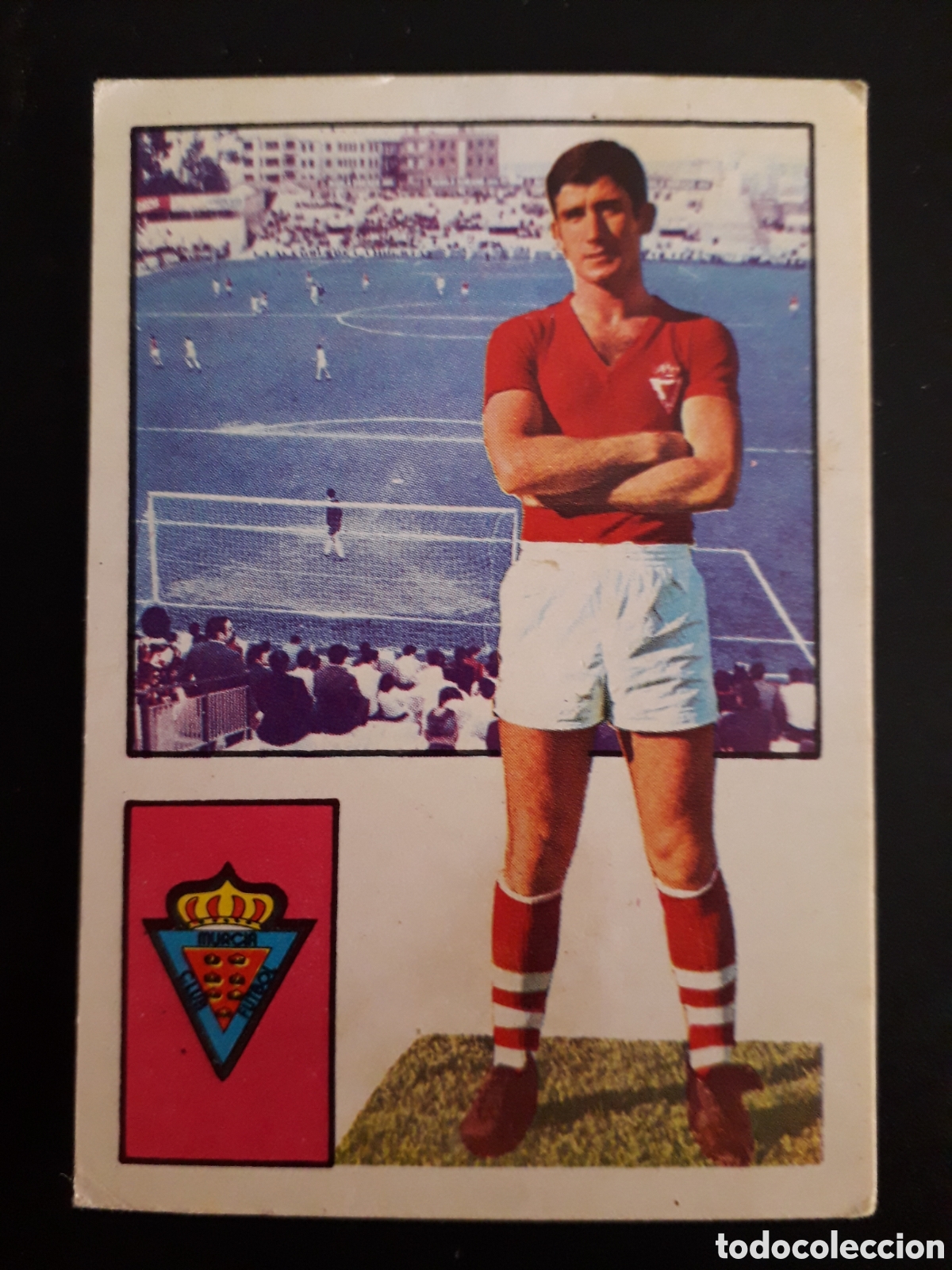 Cartes &agrave; collectionner de Football: HERRERO MURCIA CF FHER 1974-1975 74-75 SIN PEGAR MANCHA EN TRASERA PEDIDO M&Iacute;NIMO 3&euro;.