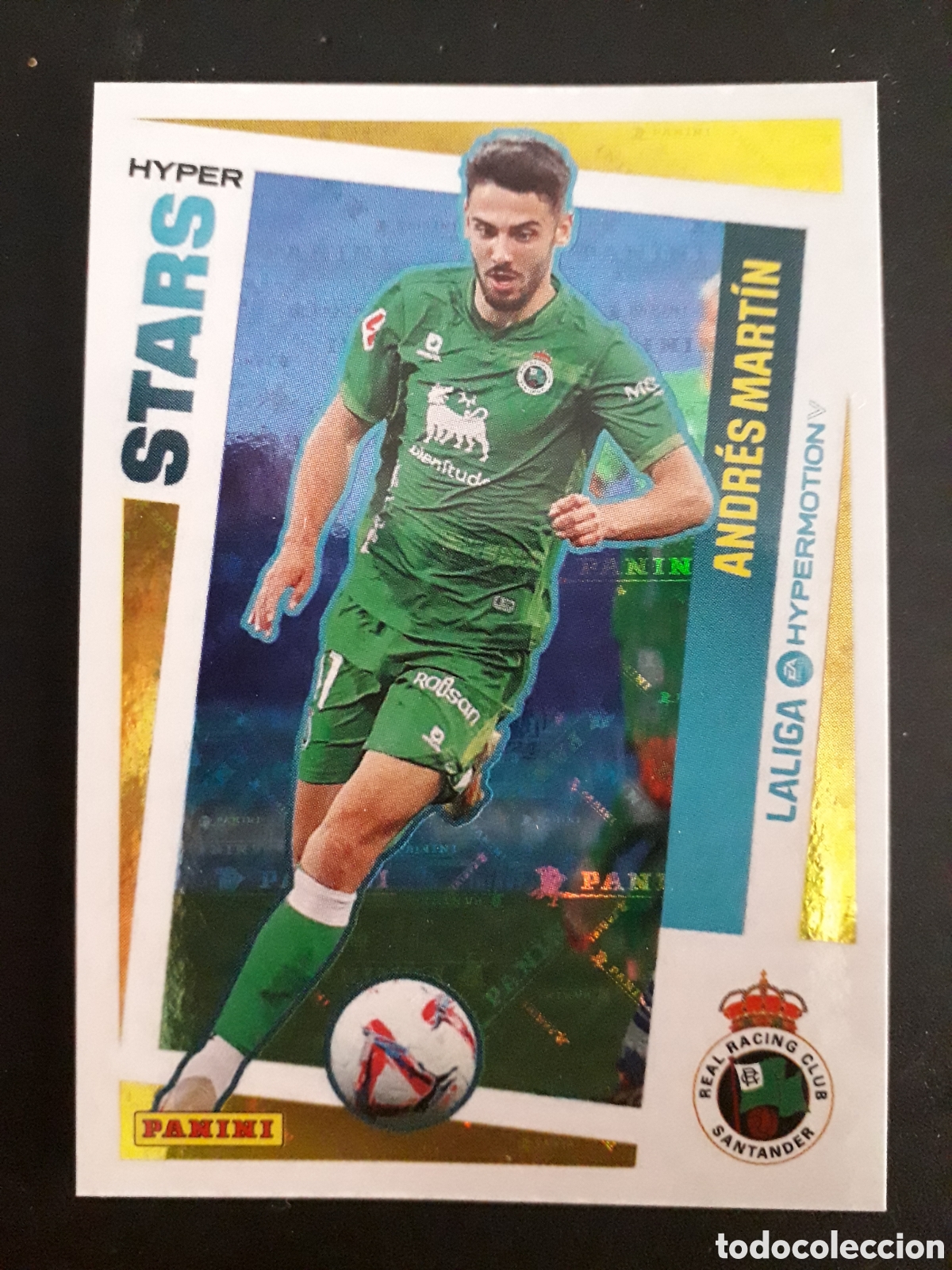 Cartes &agrave; collectionner de Football: ANDR&Eacute;S MART&Iacute;N RACING SANTANDER N&deg; 424 HYPER STARS LALIGA HYPERMOTION 24 25 2024 2025 PANINI SIN PEG