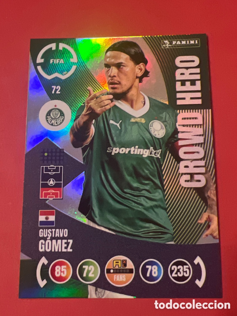Fu&szlig;ball-Sticker: C8002. 72 GUSTAVO G&Oacute;MEZ (Palmeiras) CROWD HERO - Panini ADRENALYN XL FIFA World Cup Clubs 2025